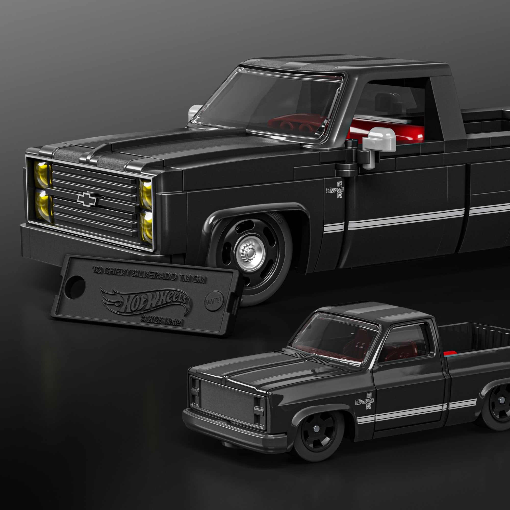 Mattel Brick Shop Hot Wheels '83 Chevy Silverado Building Set