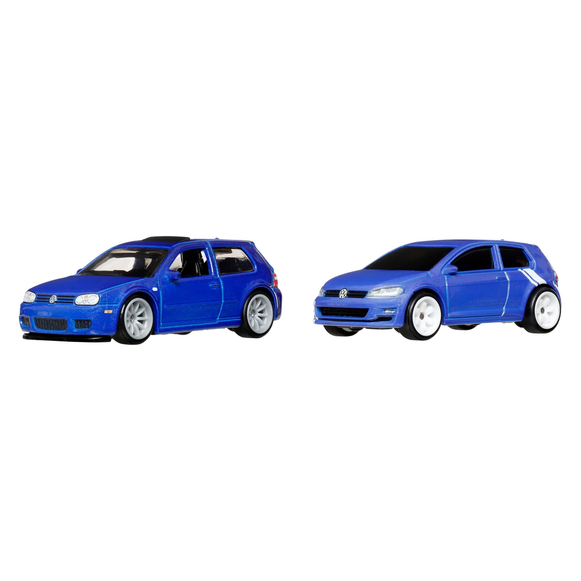 Hot Wheels Premium Car Culture 2-Pack 2004 Volkswagen Gold R32 & Volkswagen Golf MK7