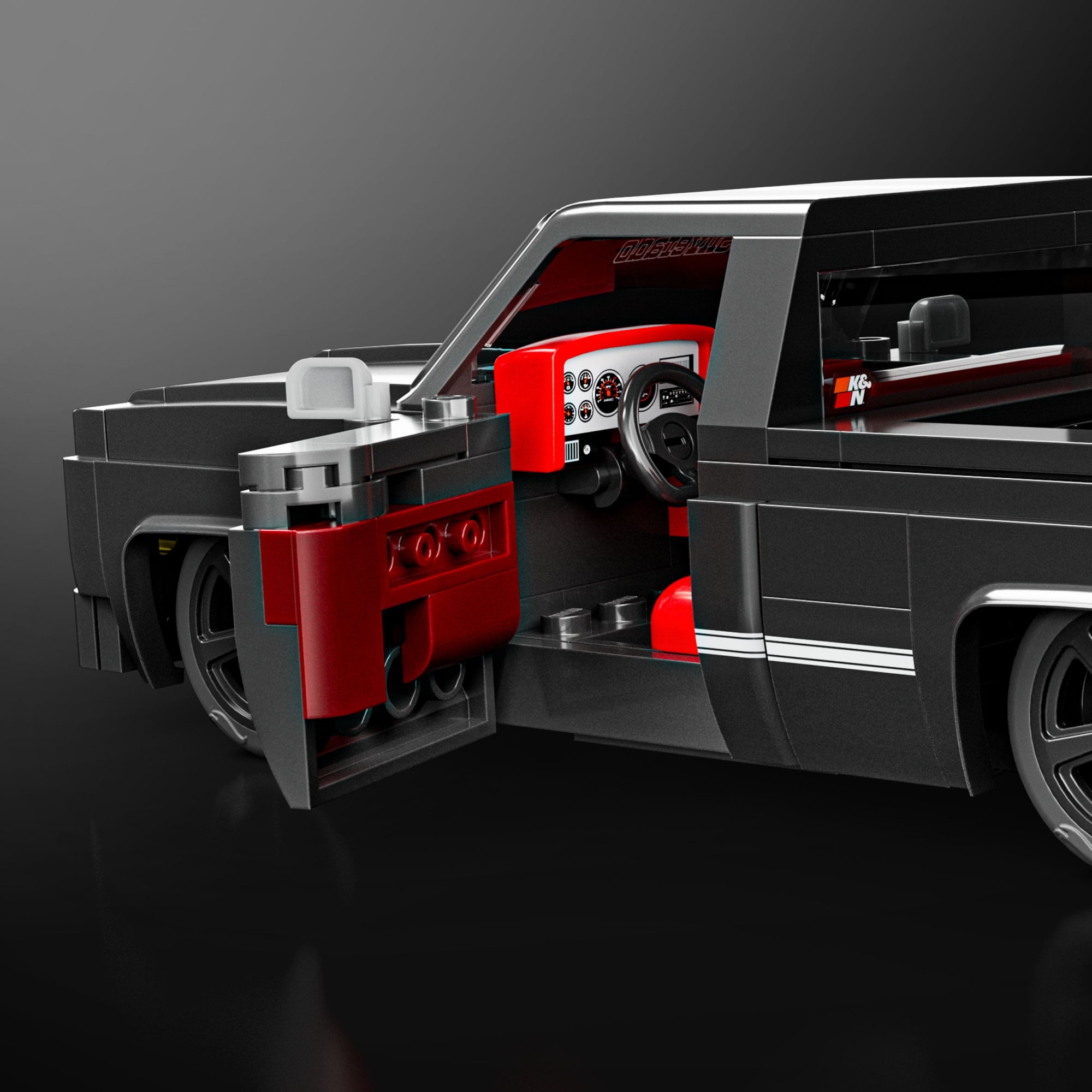 Mattel Brick Shop Hot Wheels '83 Chevy Silverado Building Set