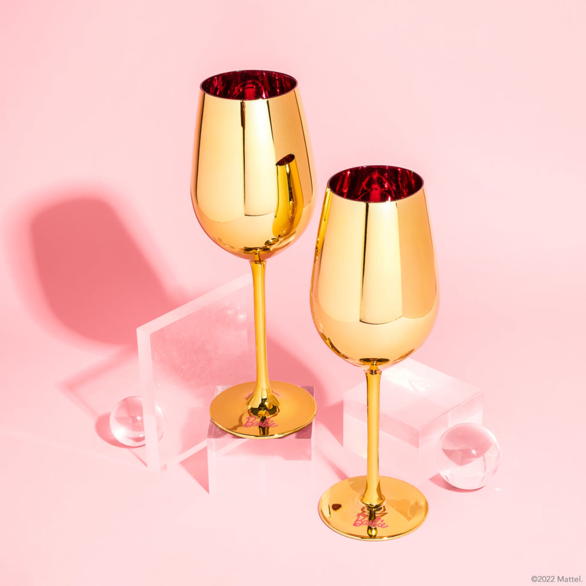Barbie™ X Dragon Glassware® Dreamhouse™ Wine Glasses