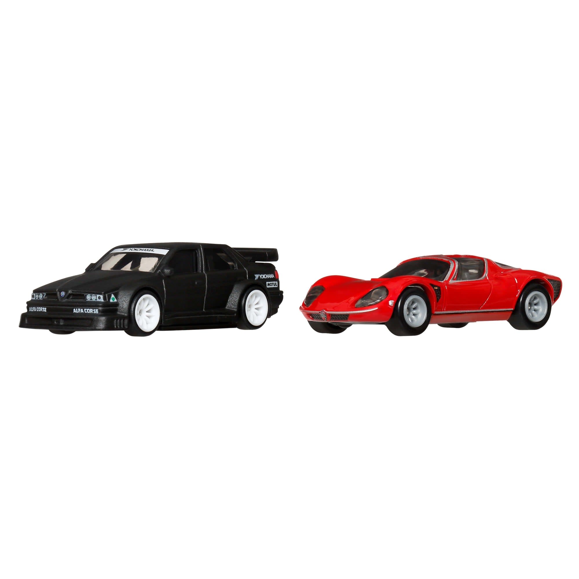 Hot Wheels Premium Car Culture 2-Pack Alfa Romeo 155 V6 TI & '69 Alfa Romeo 33 Stradale