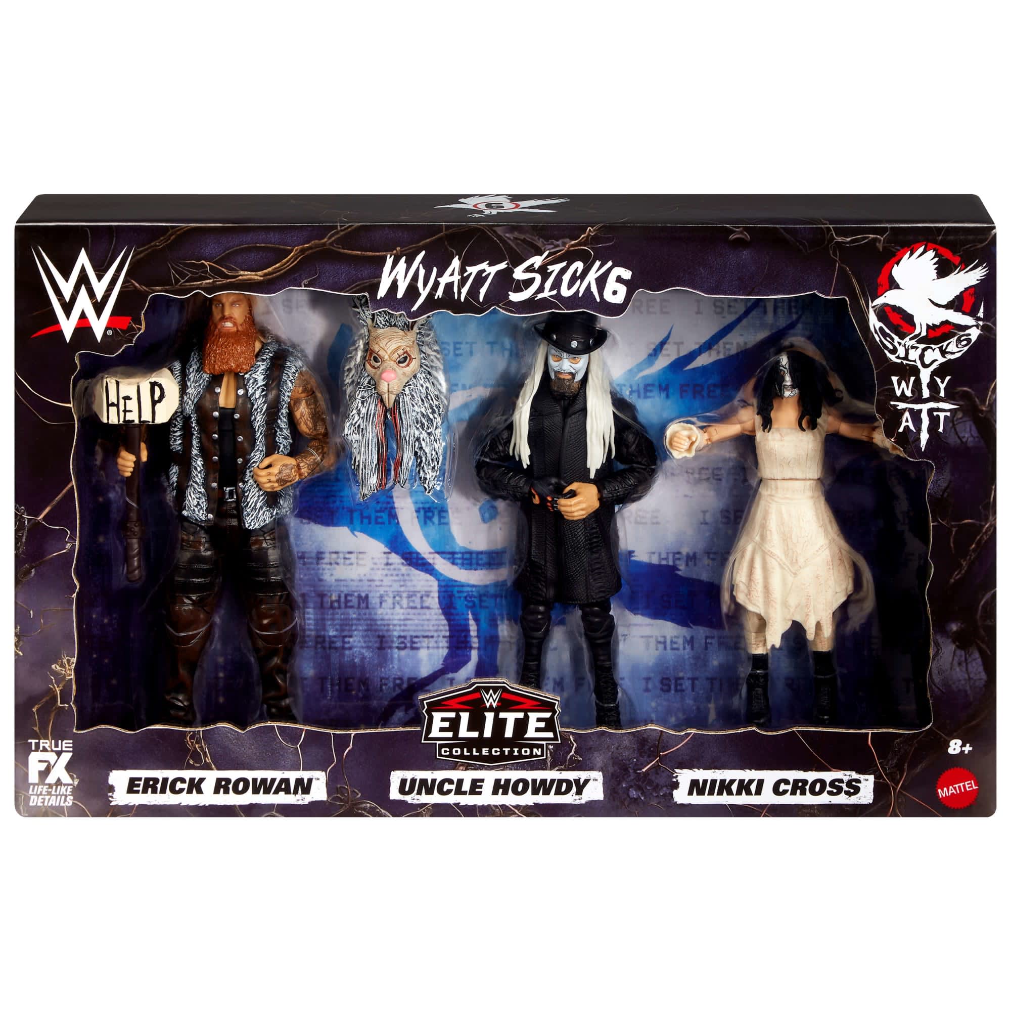 WWE Elite Collection Wyatt Sicks Set of 3 Action Figures