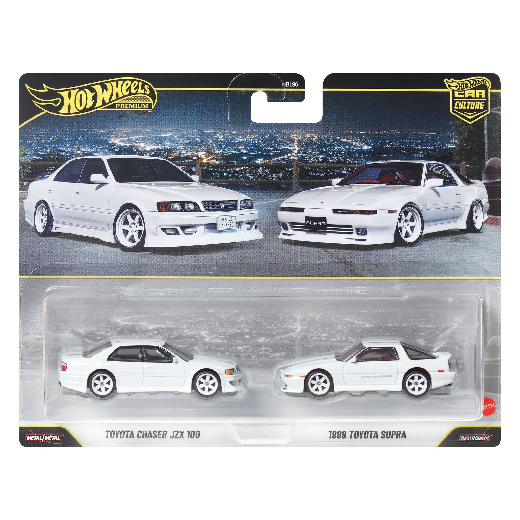 Hot Wheels Premium Car Culture 2-Pack Toyota Chaser JZX 100 & 1989 Toyota Supra