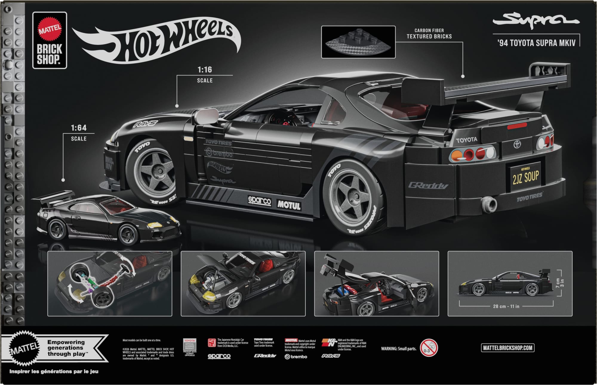 Mattel Brick Shop Hot Wheels ’94 Toyota Supra MKIV Building Set