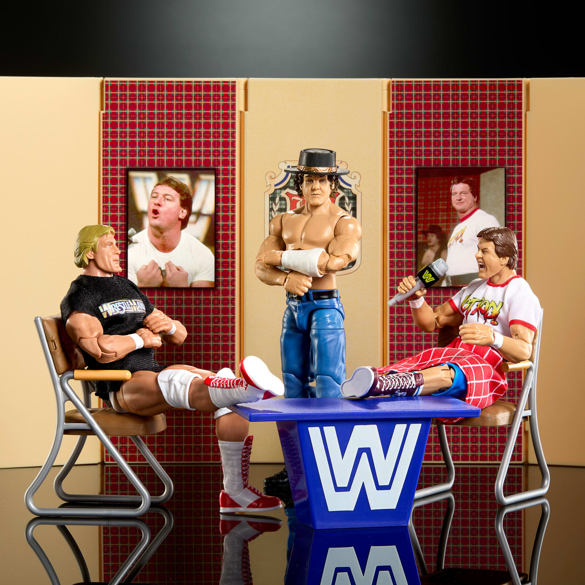 WWE Elite Collection Piper’s Pit Set of 3 Action Figures | Mattel Creations
