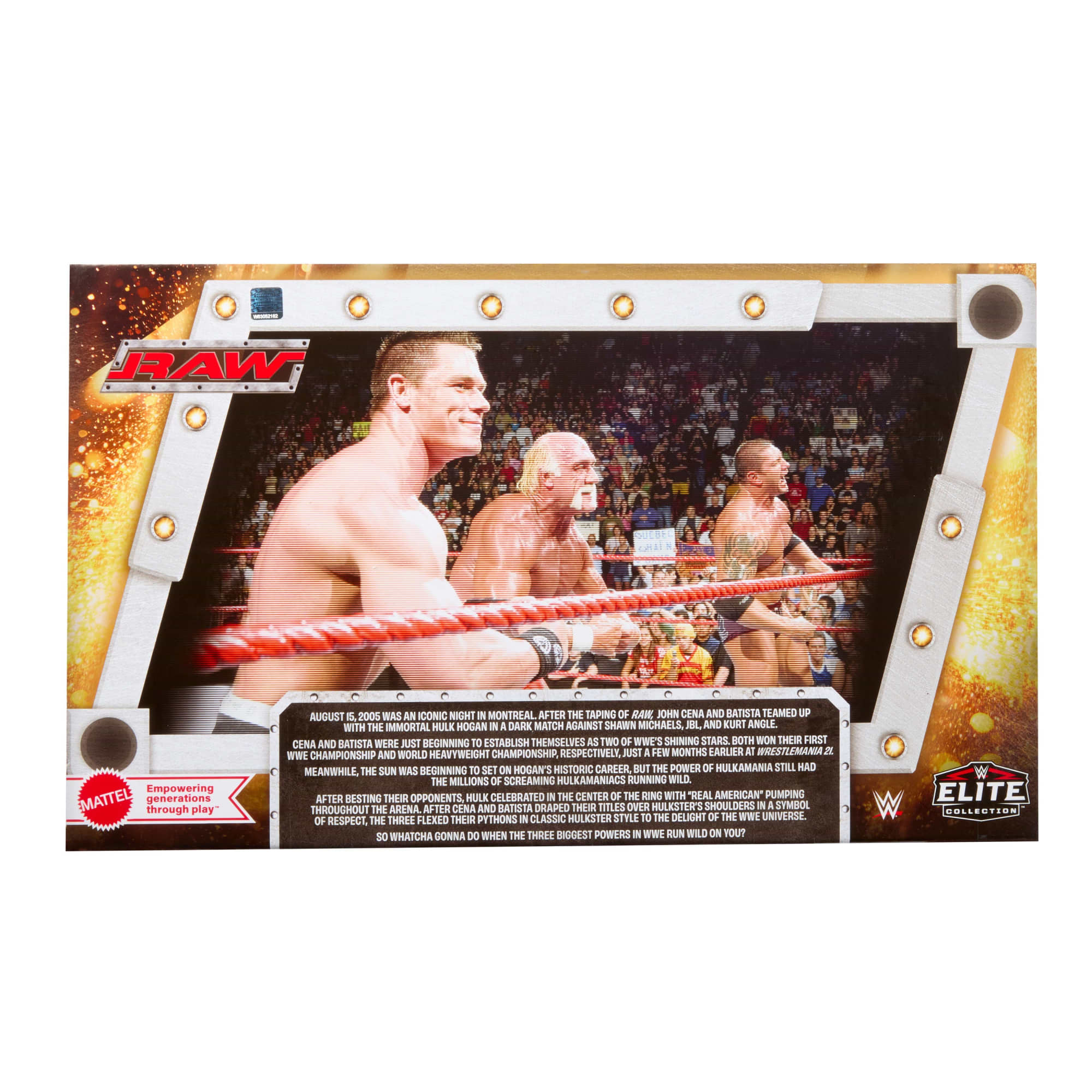 WWE Elite Hulk Hogan John Cena Batista Action Figures