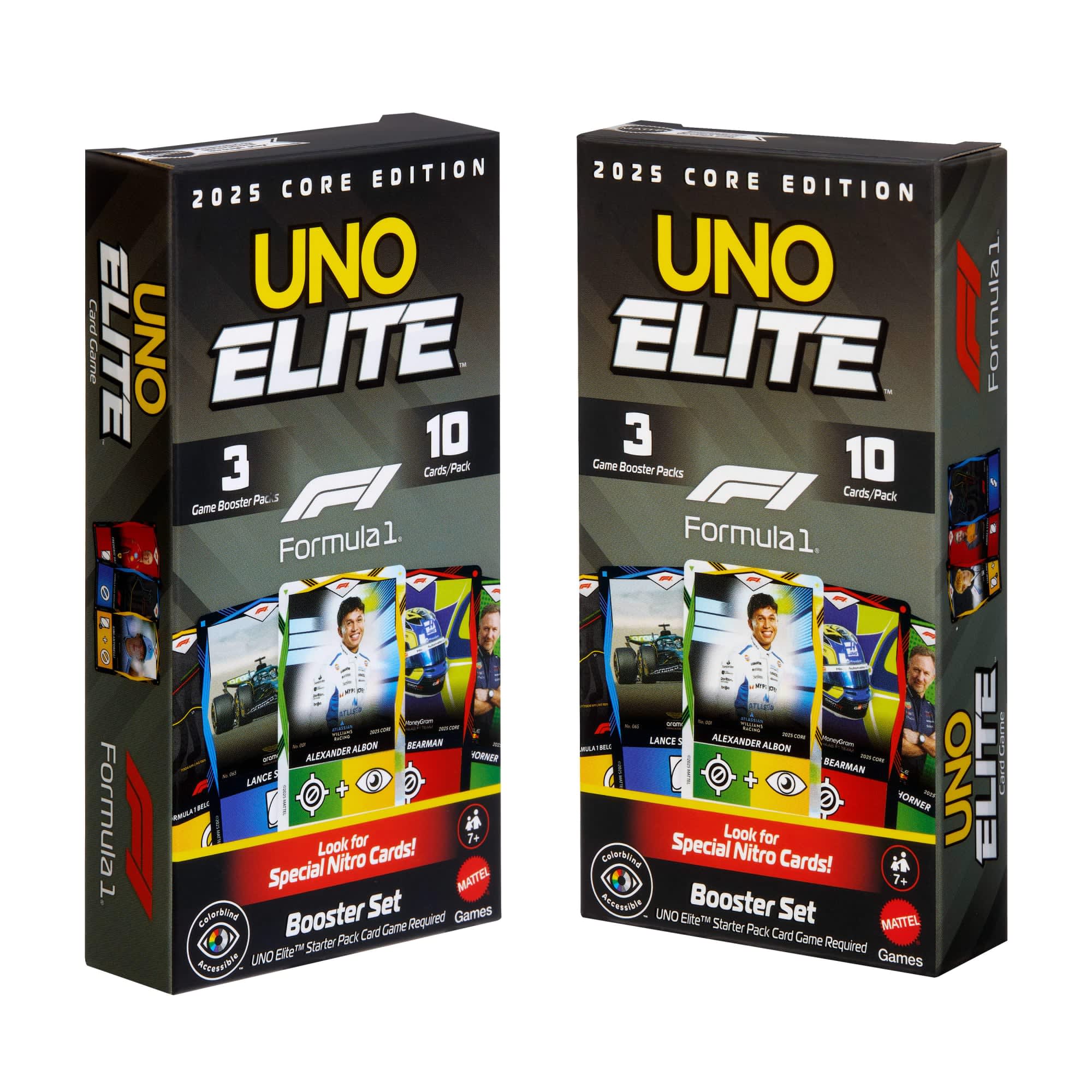 UNO Elite Formula 1® 2025 Core Edition Booster Set 2-Pack
