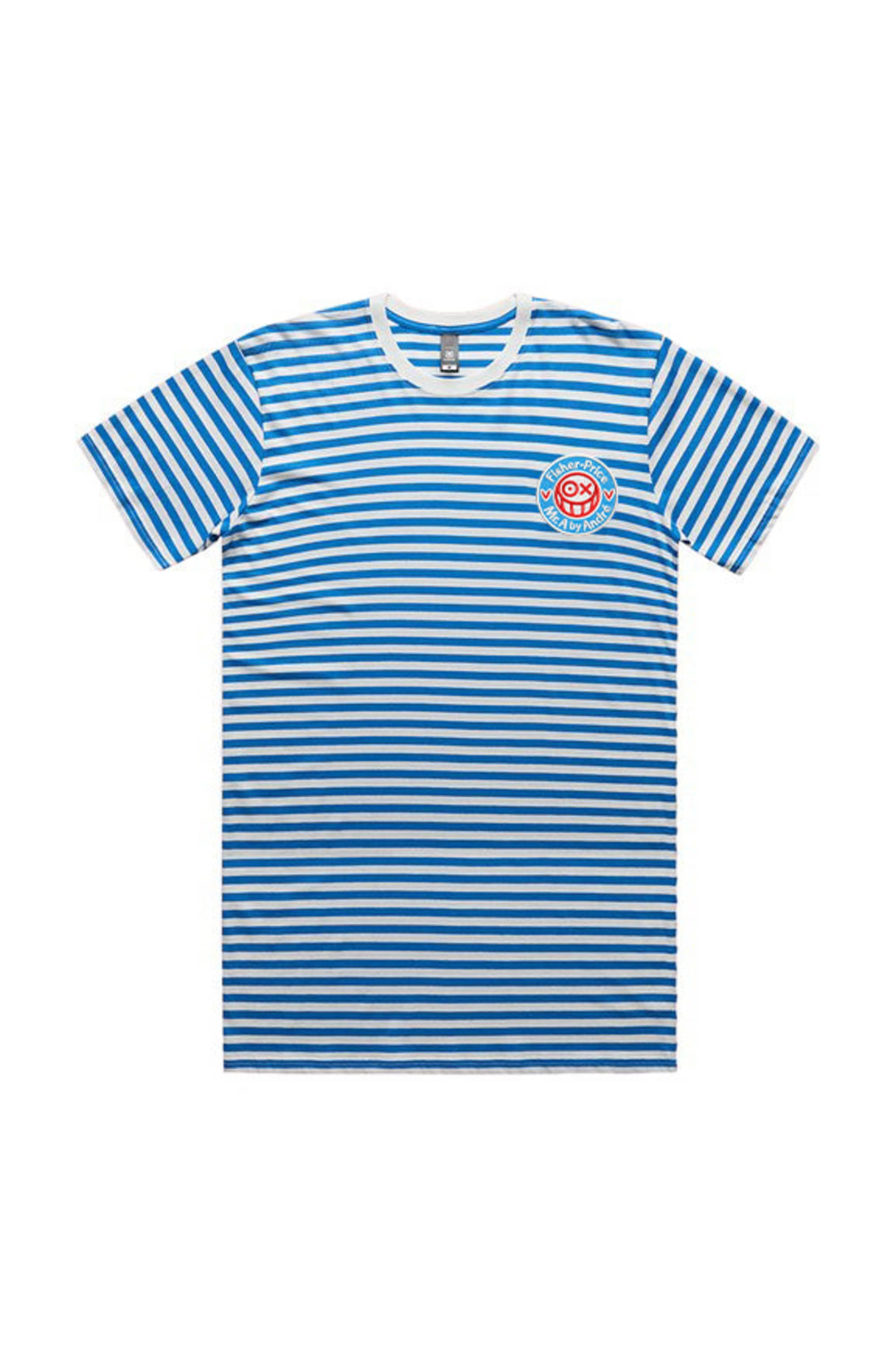 LP x MR A Natural Mid Blue Stripe Tee