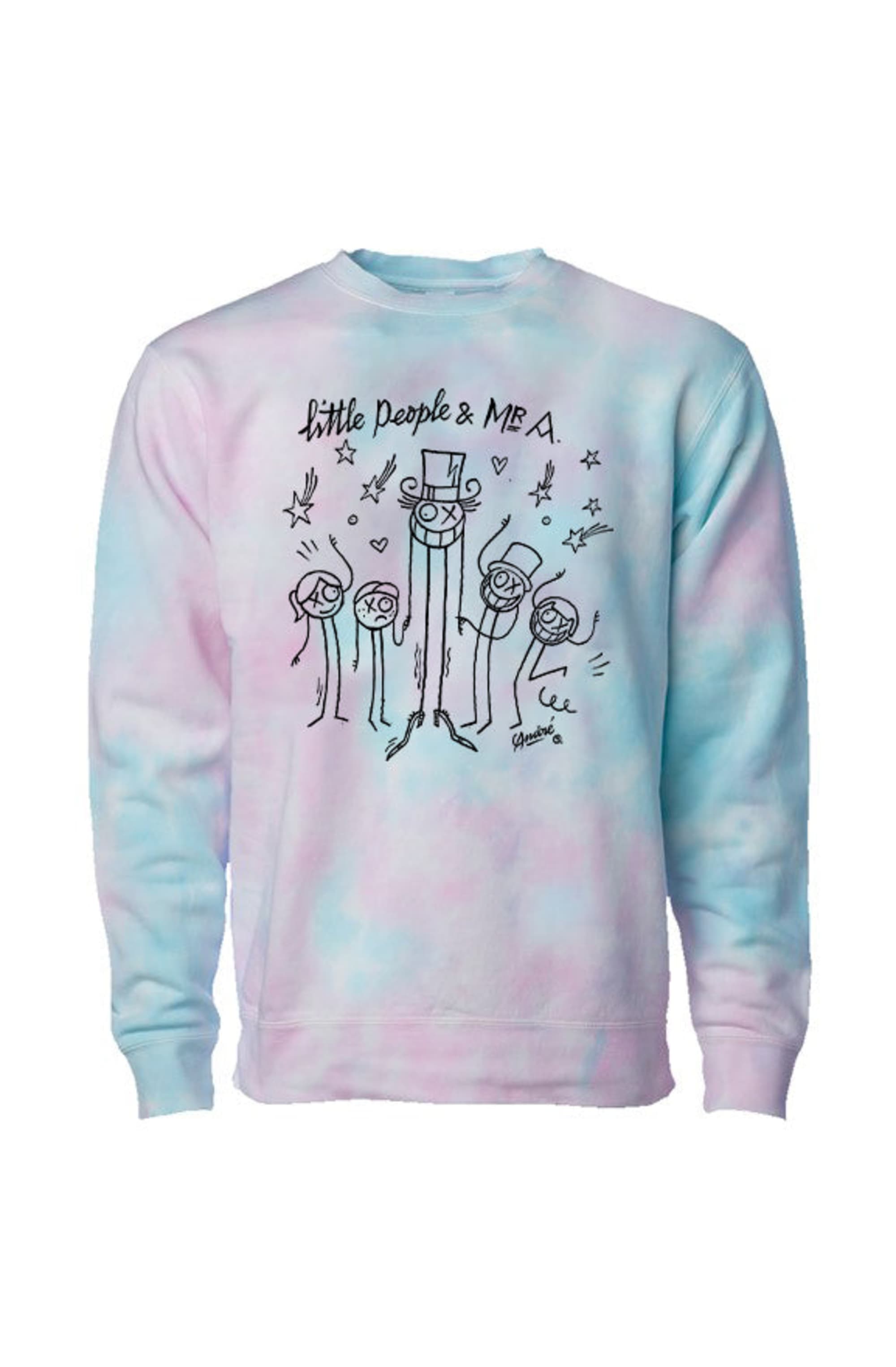 lp x mr a Cotton Candy Crew Neck Sweatshirt