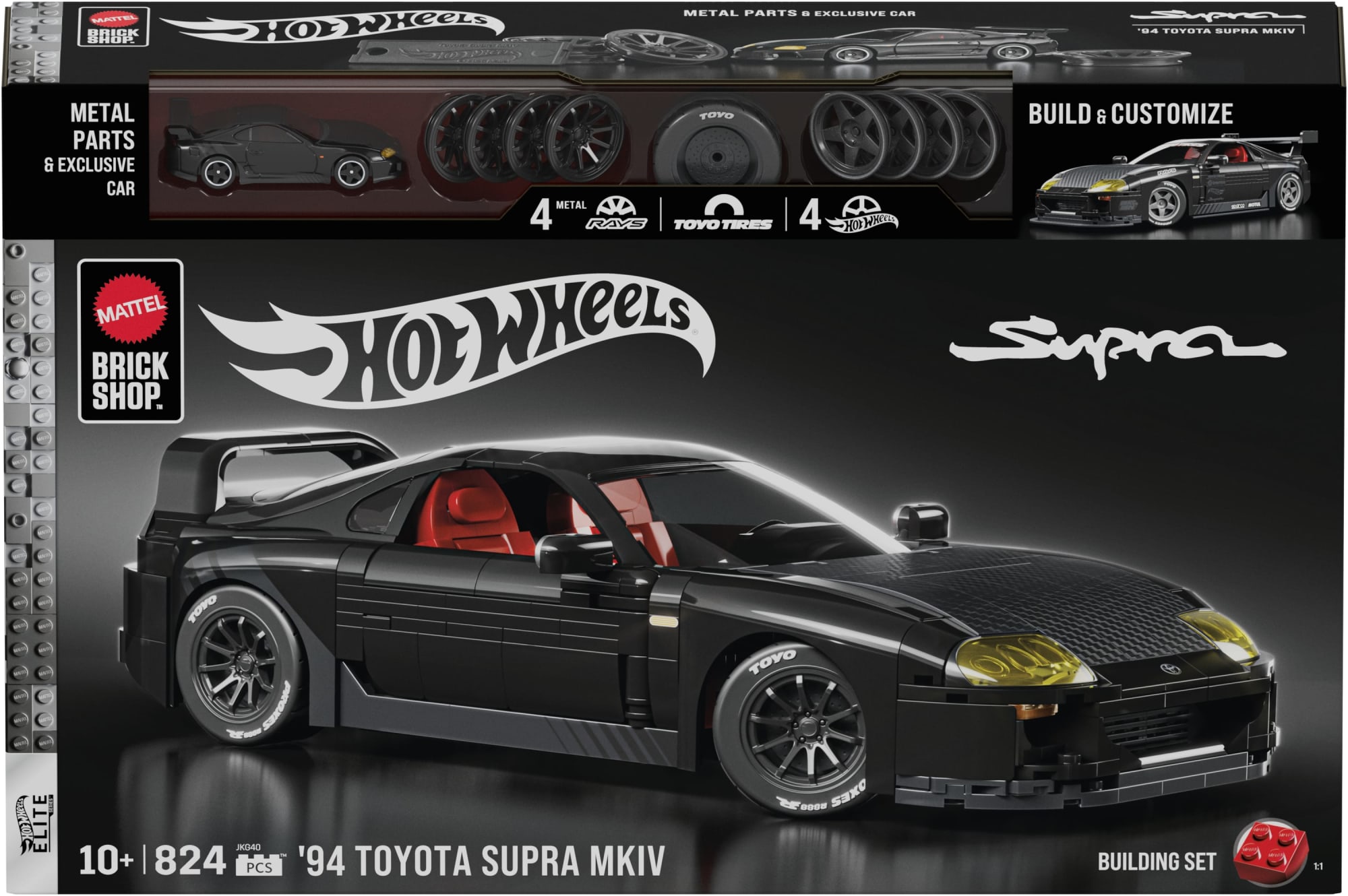 Mattel Brick Shop Hot Wheels ’94 Toyota Supra MKIV Building Set