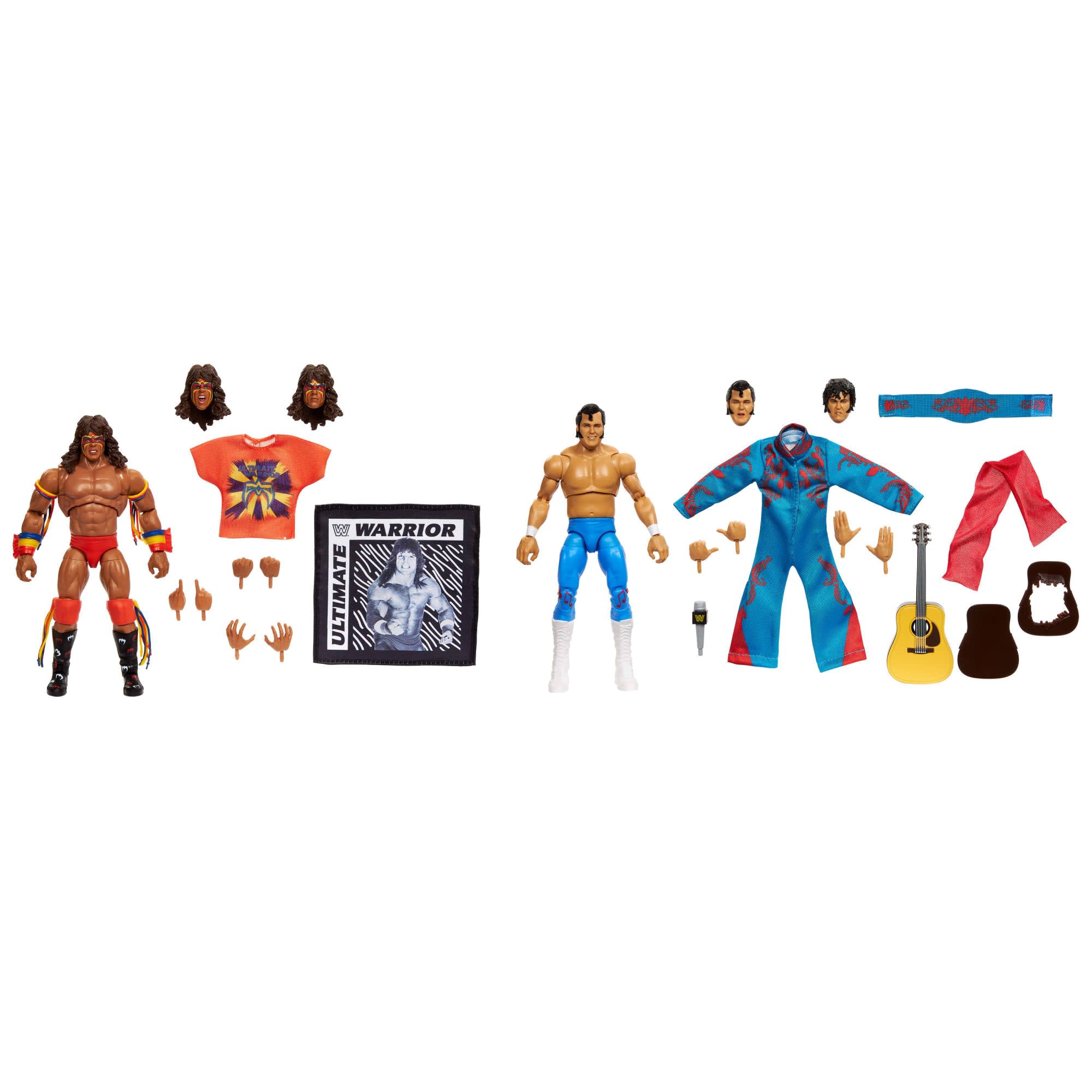 WWE Coliseum Collection Honky Tonk Man & Ultimate Warrior Ultimate Edition Figures
