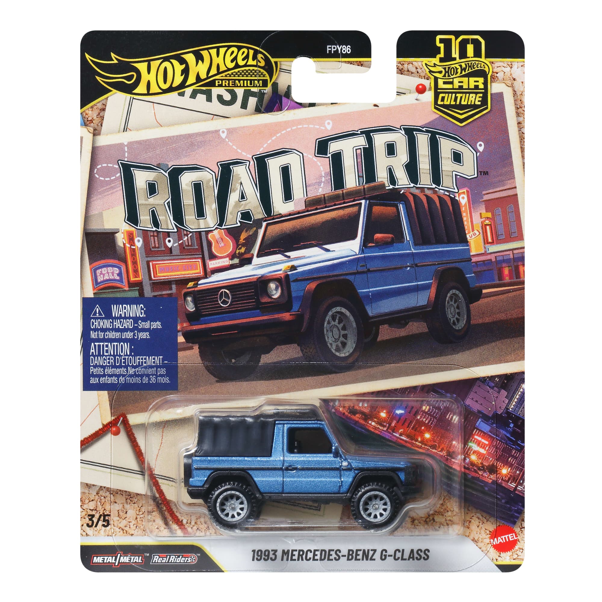 Hot Wheels Premium Car Culture Road Trip 1993 Mercedes-Benz G-Class