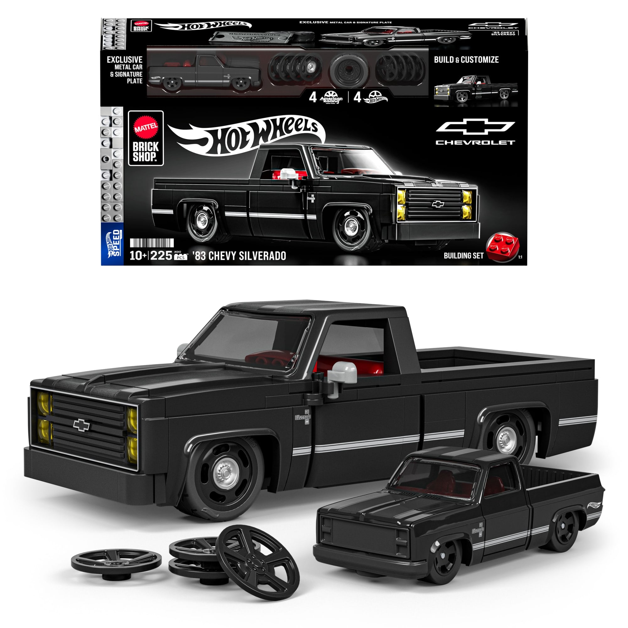 Mattel Brick Shop Hot Wheels '83 Chevy Silverado Building Set