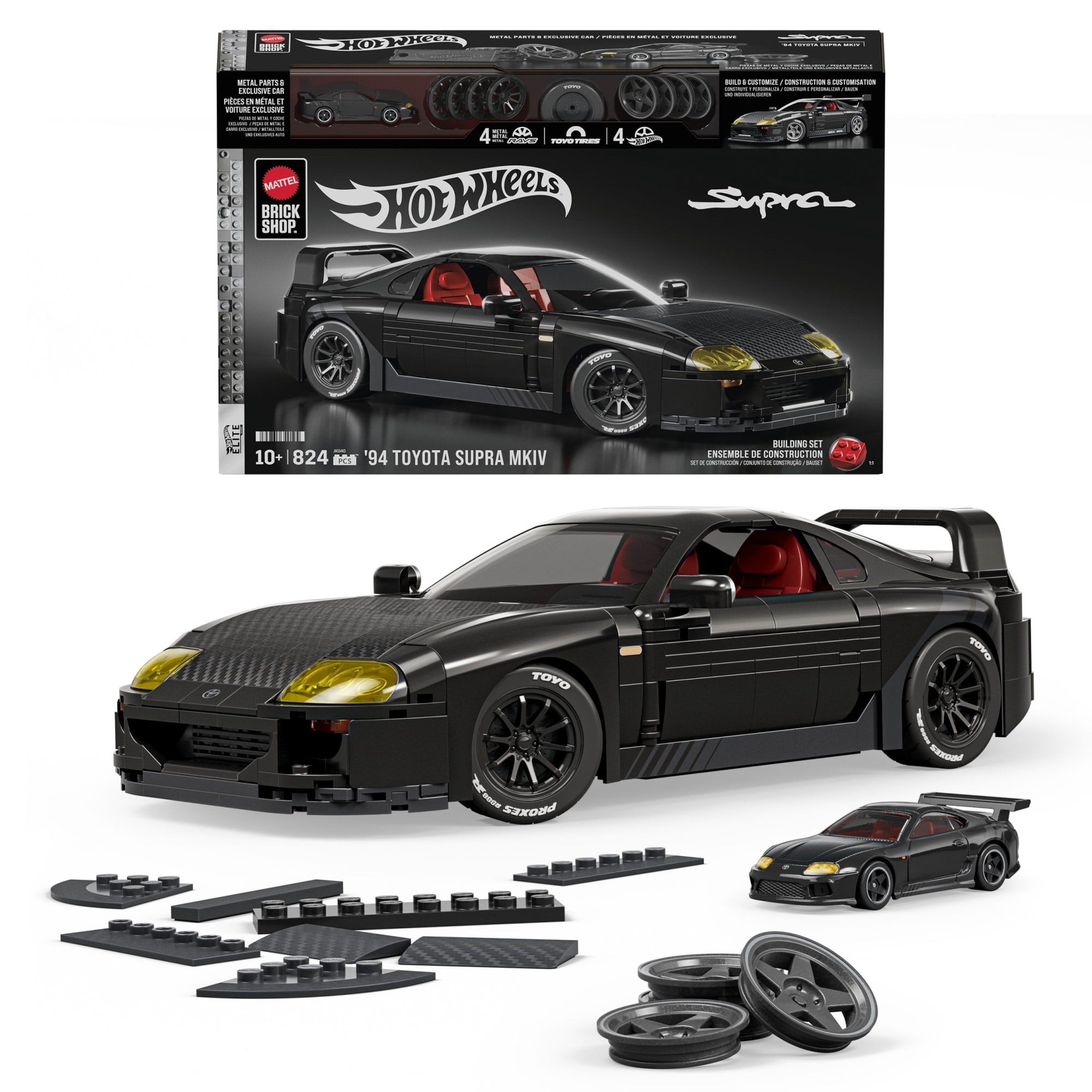 Mattel Brick Shop Hot Wheels ’94 Toyota Supra MKIV Building Set