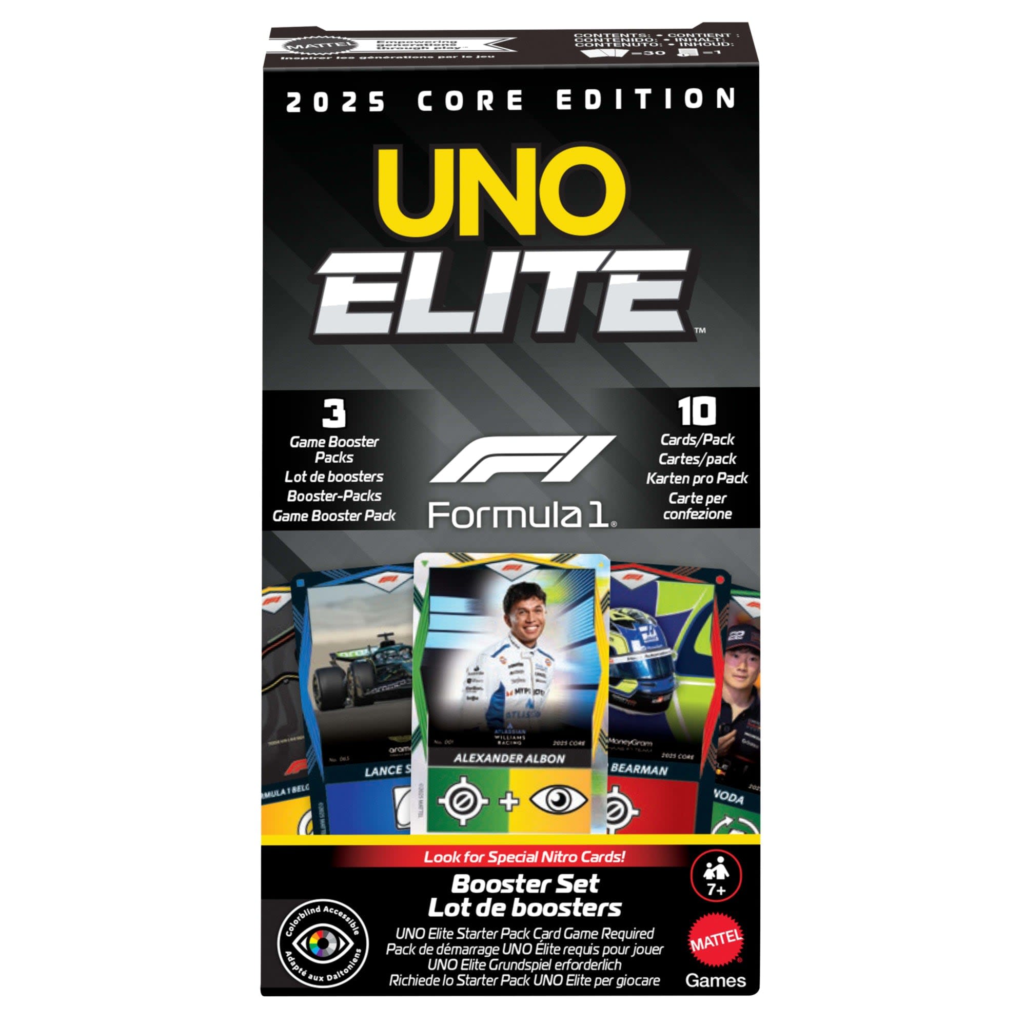 UNO Elite™ Formula 1® 2025 Core Edition Booster Set