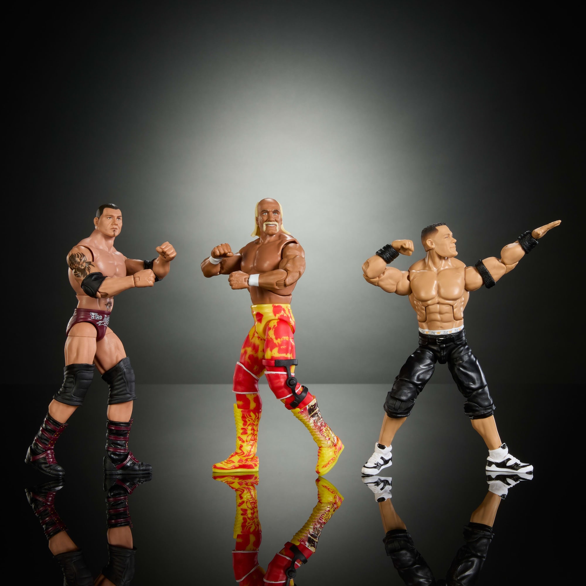 WWE Elite Hulk Hogan John Cena Batista Action Figures