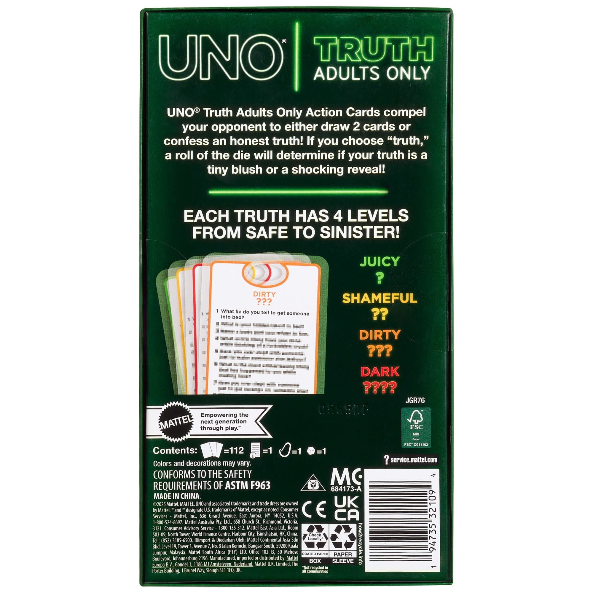 UNO Truth Adults Only