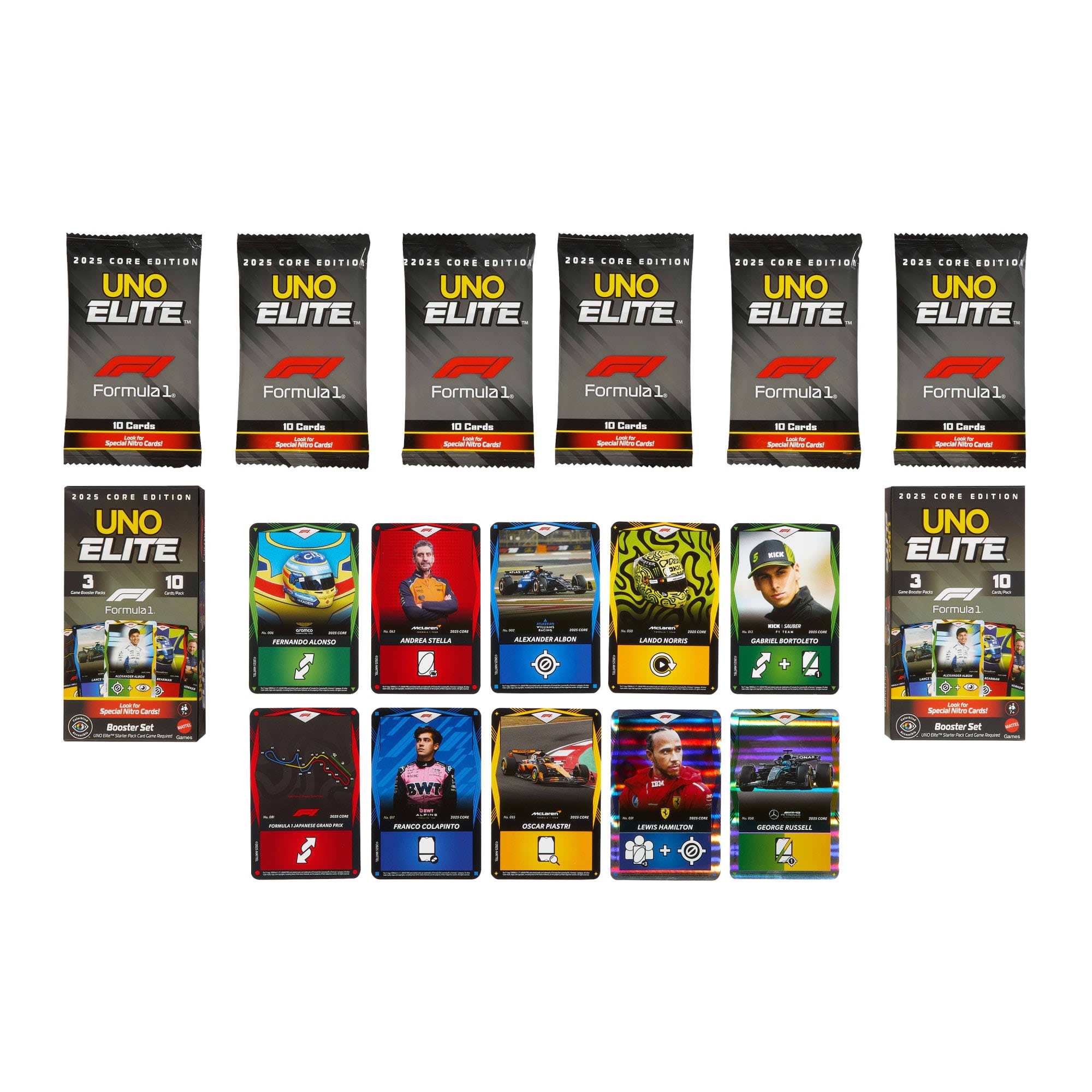 UNO Elite Formula 1® 2025 Core Edition Booster Set 2-Pack