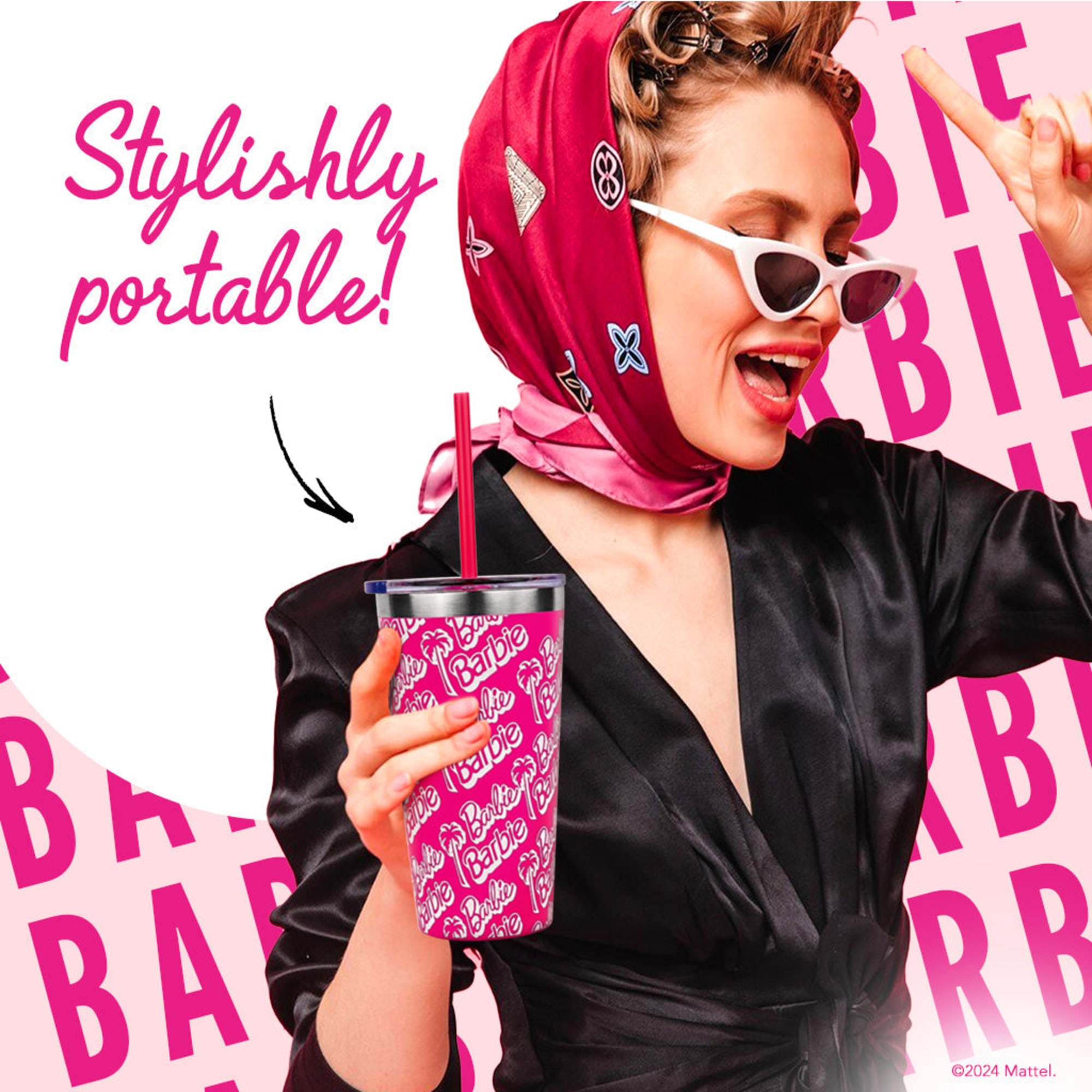 Barbie™ X Dragon Glassware® Tumbler - 16 Oz