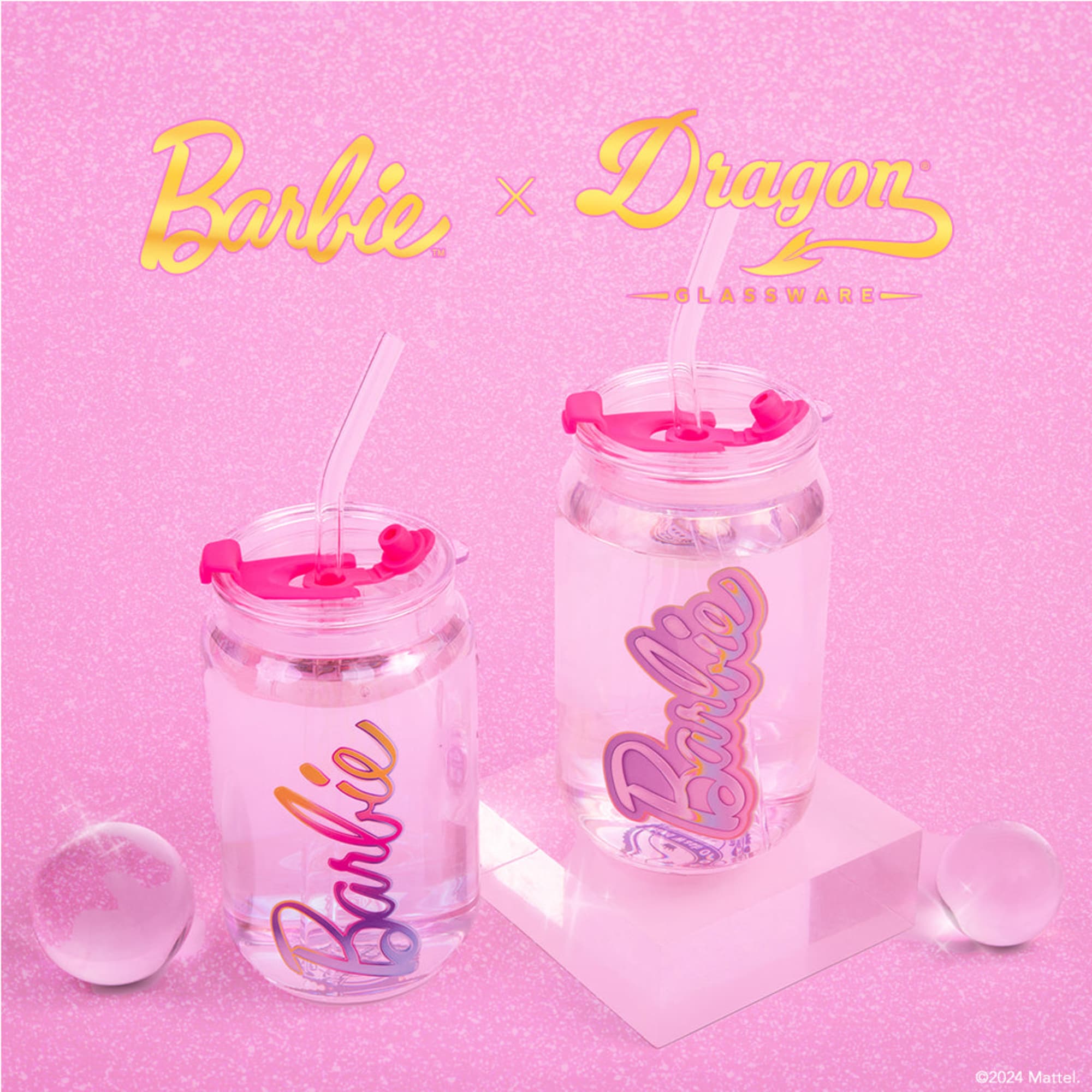Barbie™ X Dragon Glassware® Aura Drinking Glasses