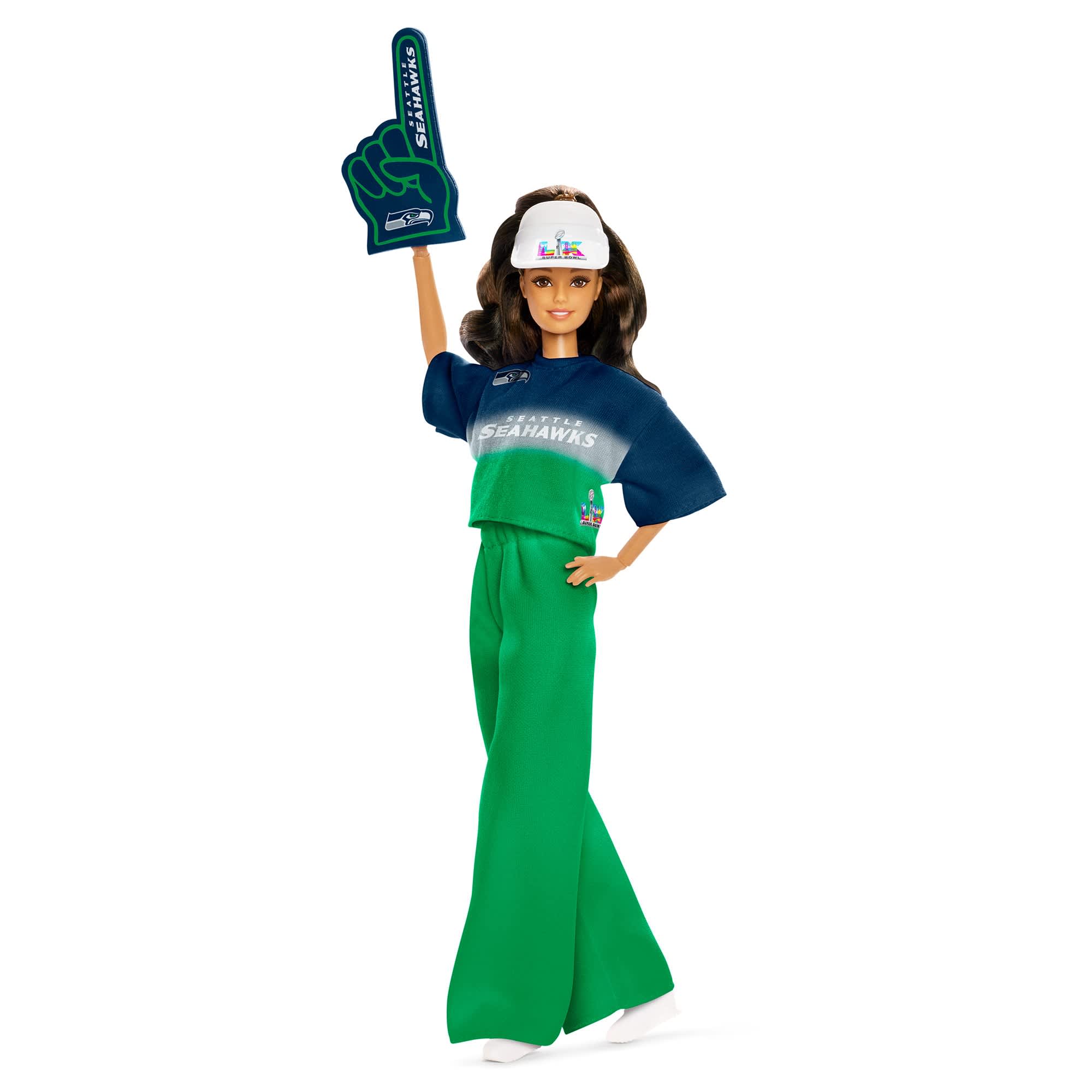 Barbie Super Bowl LX Seattle Seahawks Doll