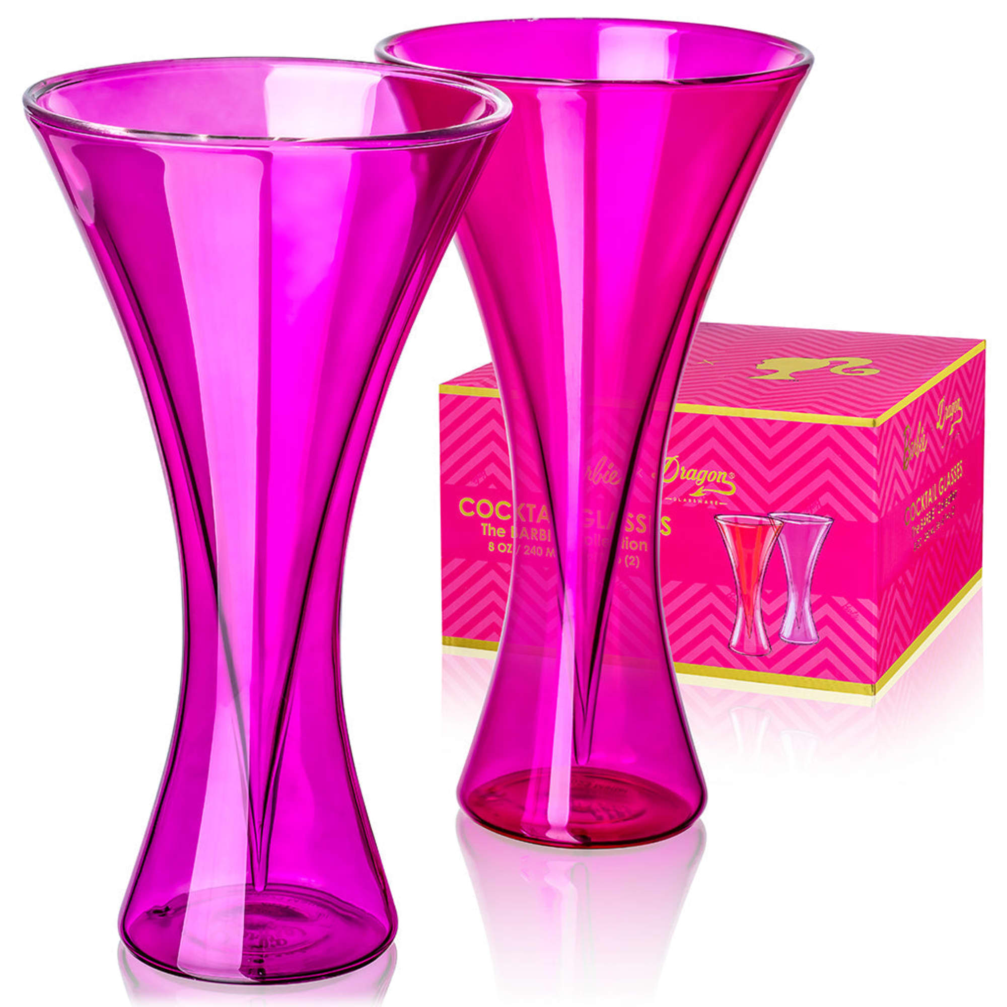 Barbie™ X Dragon Glassware® Cocktail Glasses