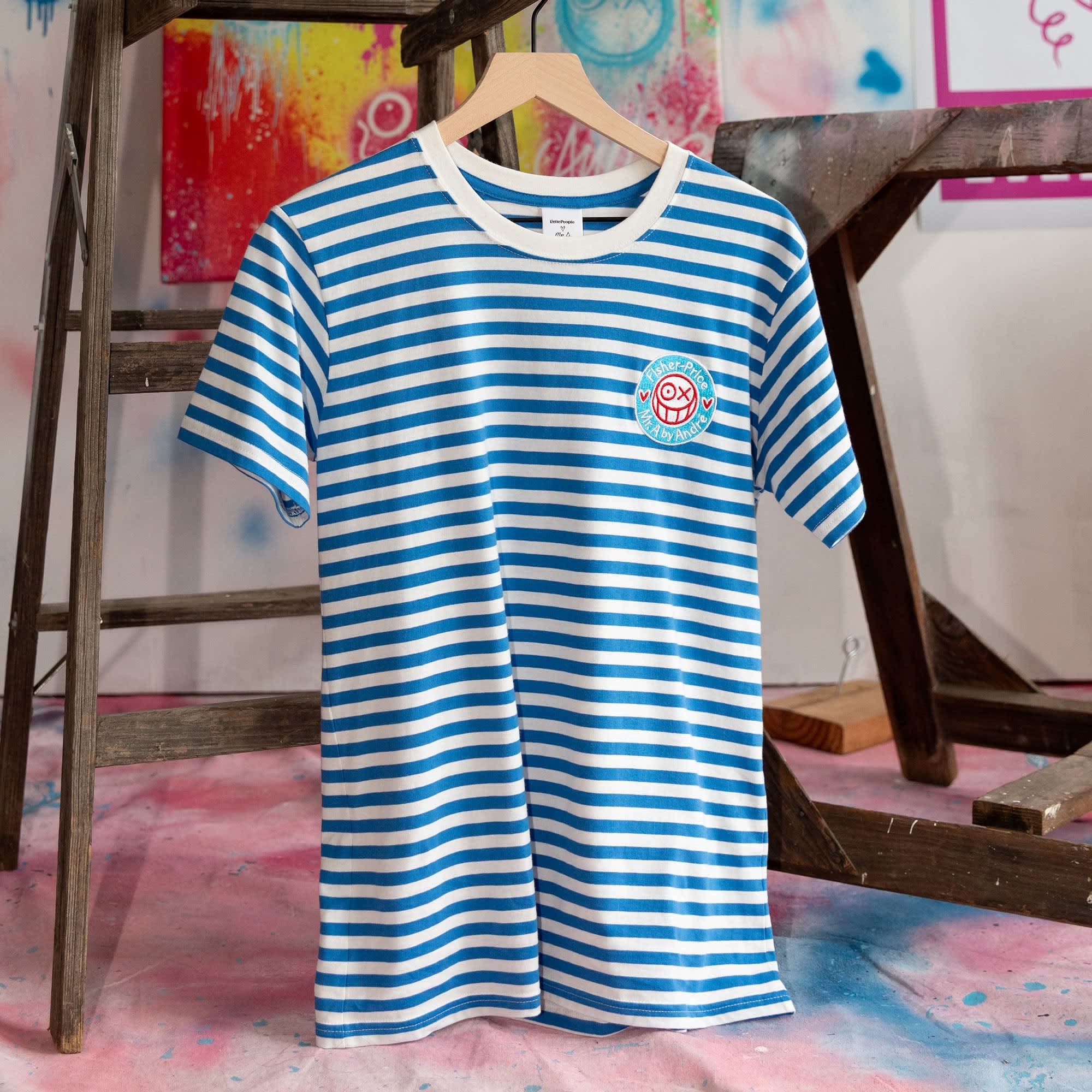 Fisher Price x André Saraiva Blue Striped T-shirt