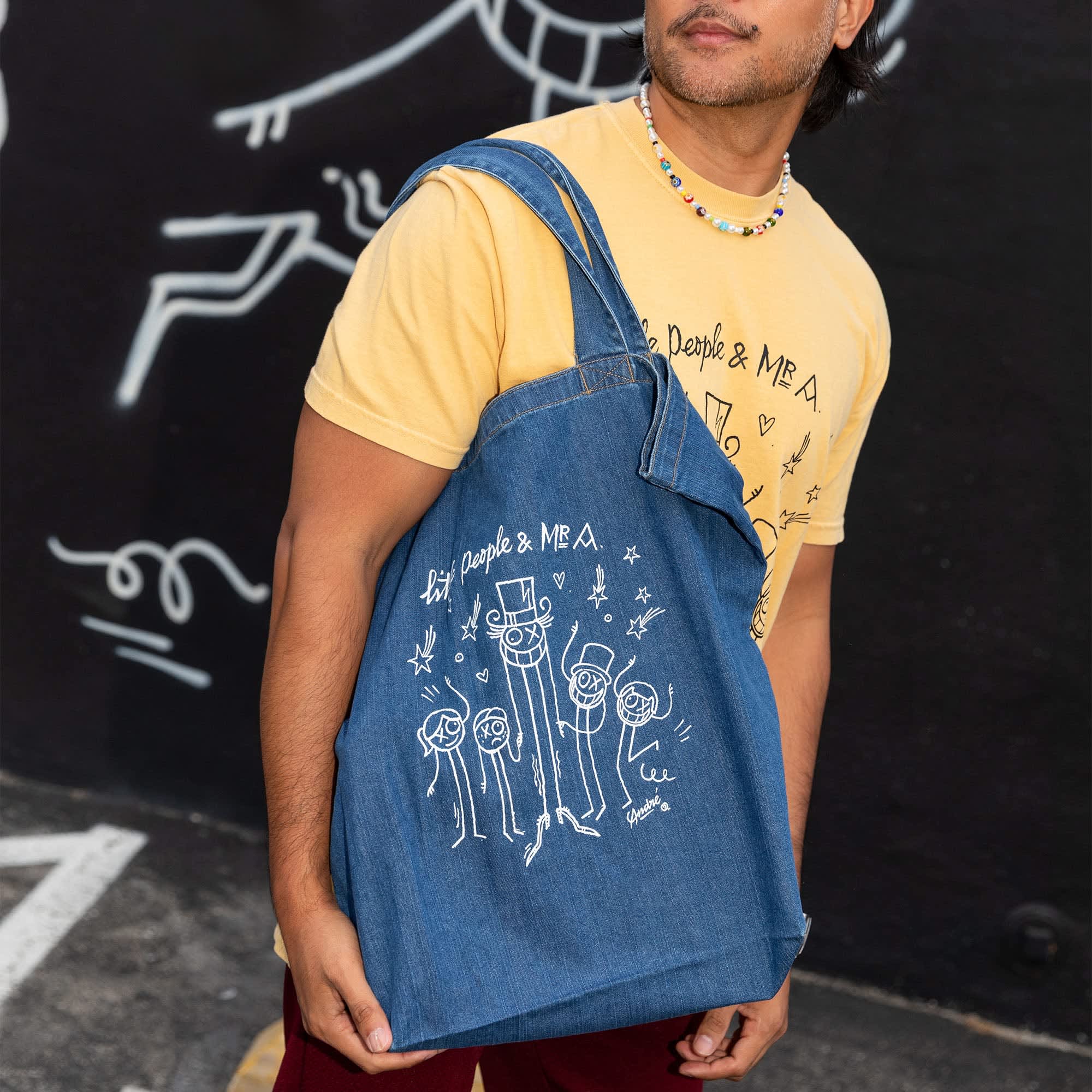 Fisher Price x André Saraiva Denim Tote Bag