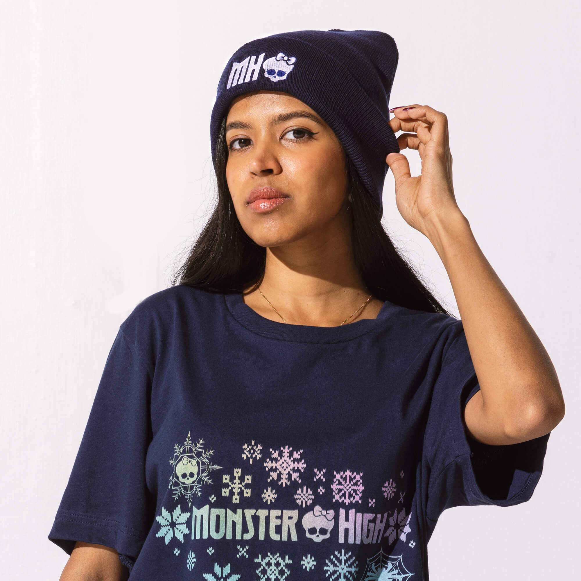 Monster High Navy Cuffed Beanie