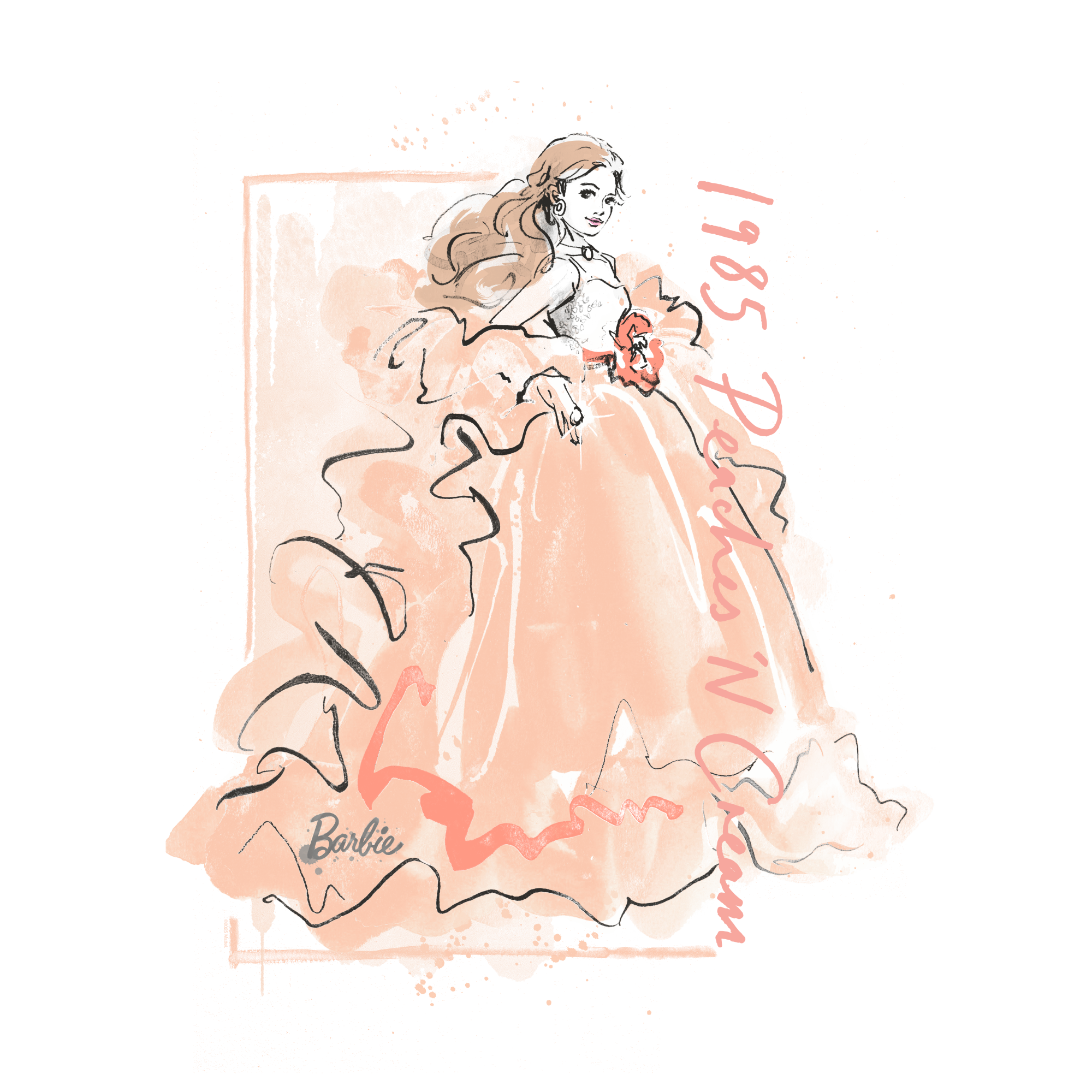 Barbie Peaches 'n Cream Mauve Hoodie