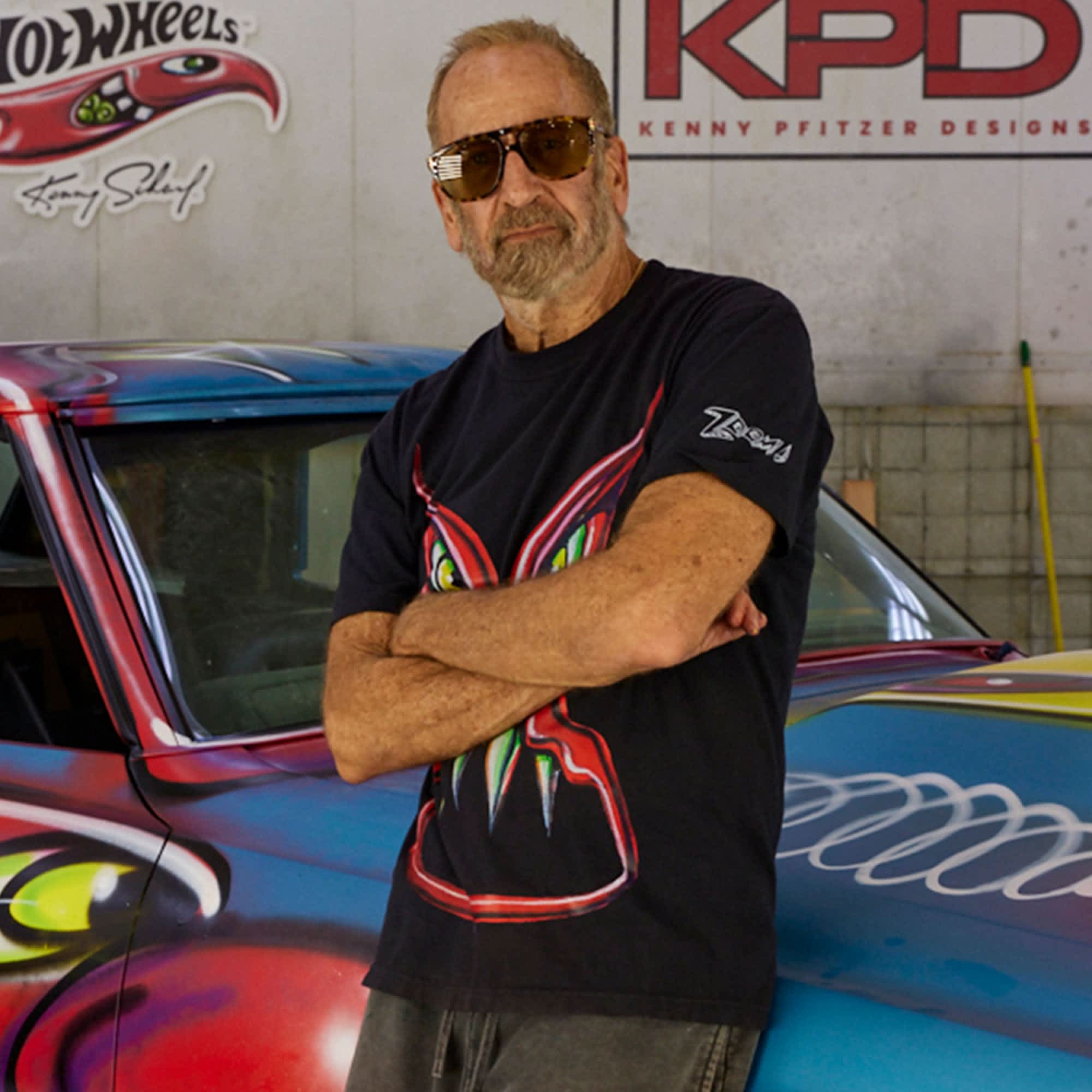Hot Wheels x Kenny Scharf Black T-Shirt