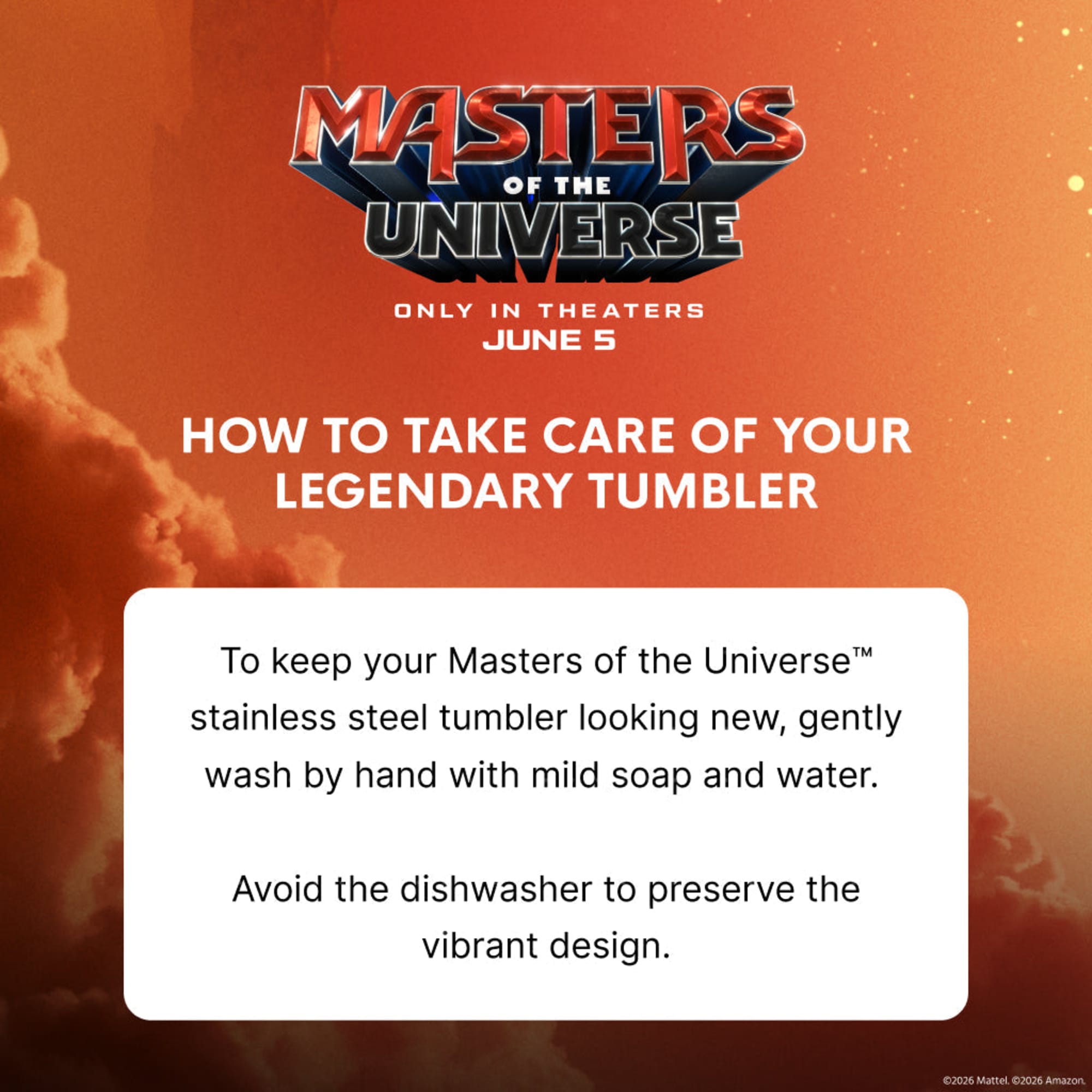 Masters of the Universe™ 2026 Movie Skeletor™ Tumbler (Mattel Creations)