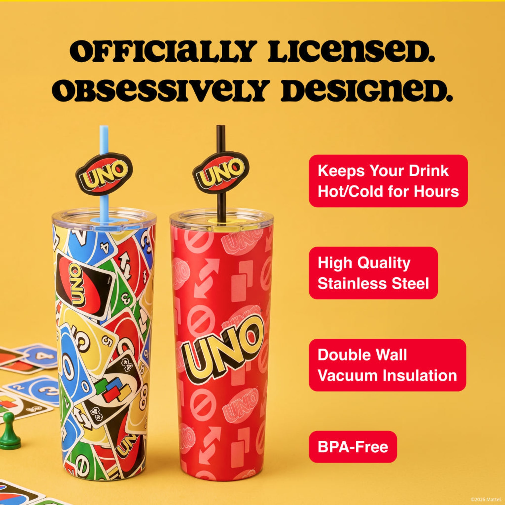UNO Tumblers - 24 oz Set of 2