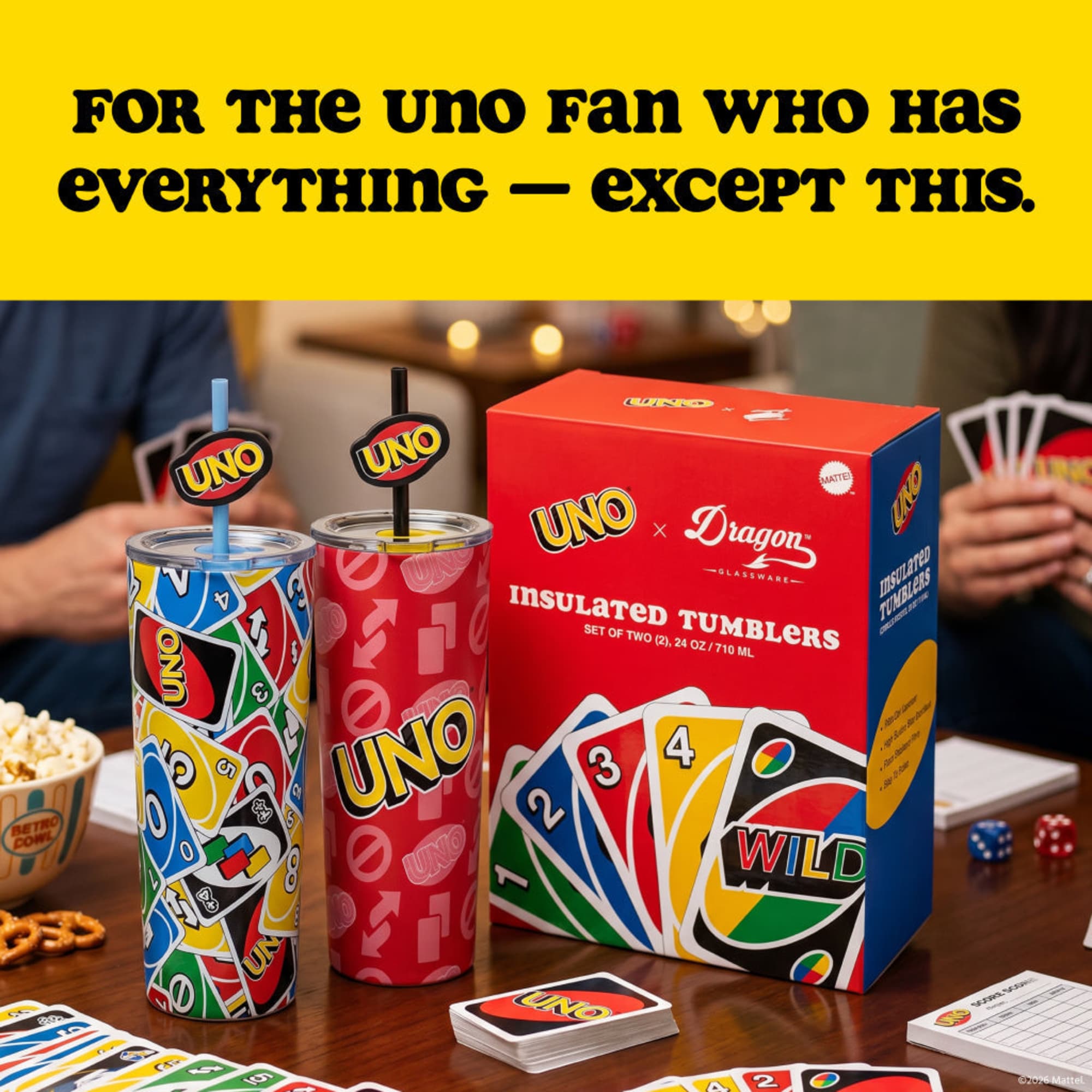 UNO Tumblers - 24 oz Set of 2