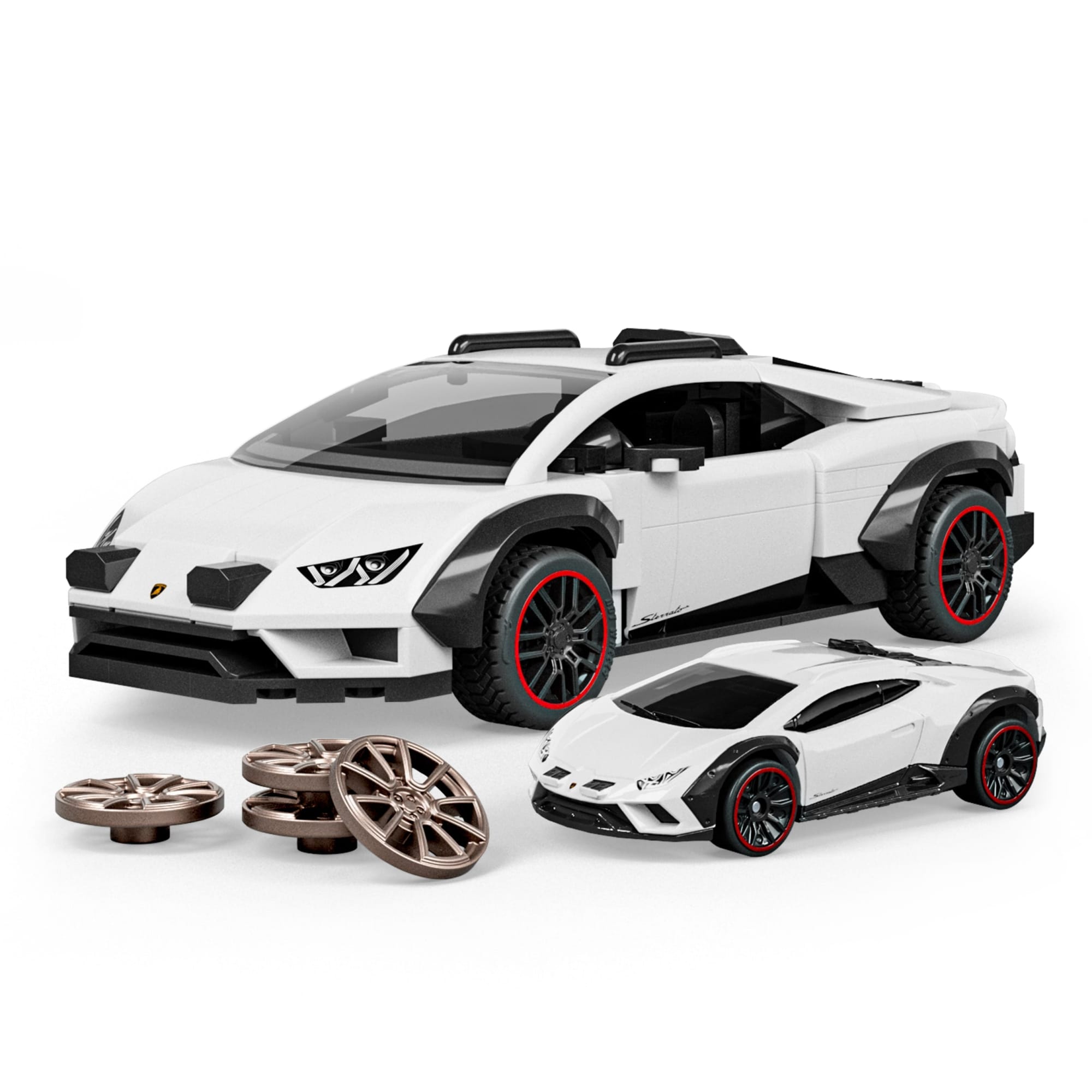 Mattel Brick Shop Hot Wheels Lamborghini Huracan Sterrato Building Set