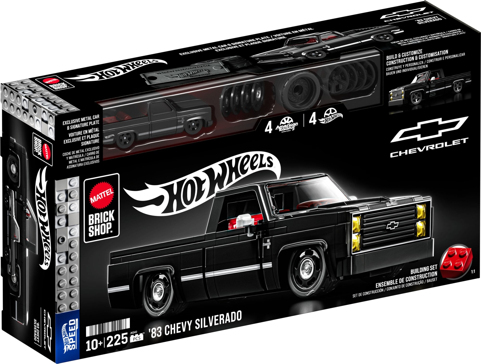 Mattel Brick Shop Hot Wheels '83 Chevy Silverado Building Set