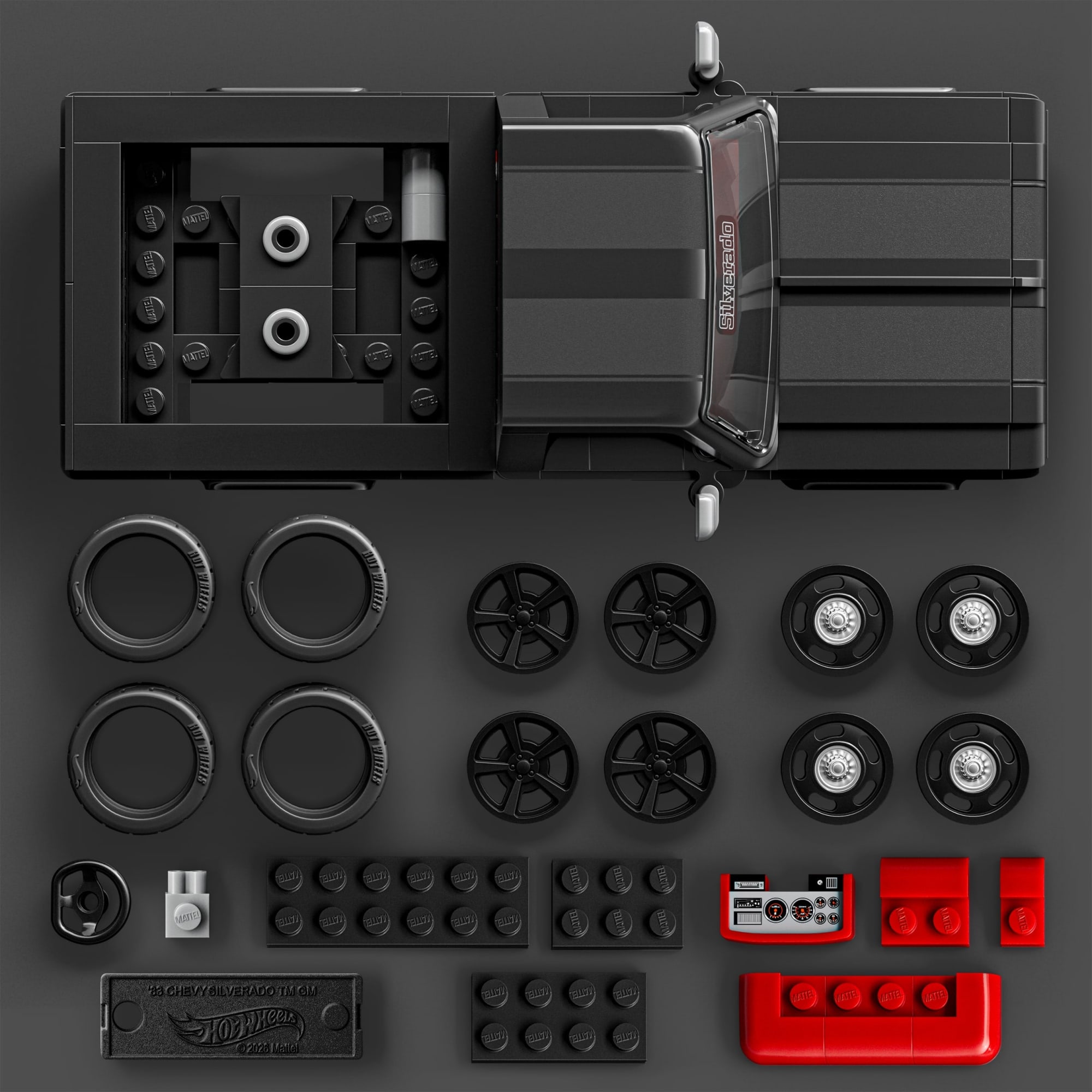 Mattel Brick Shop Hot Wheels '83 Chevy Silverado Building Set