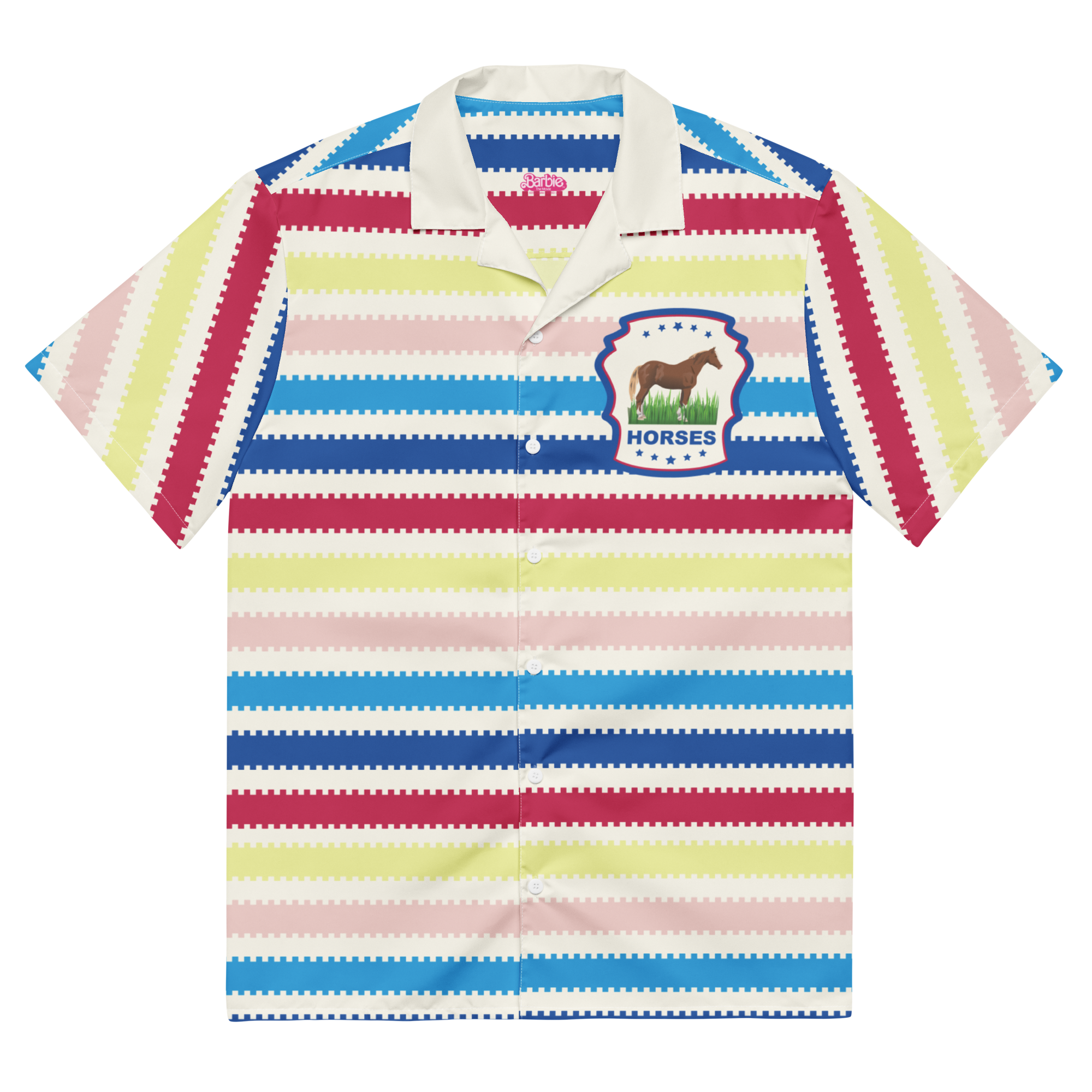 Beach Allan Button Front Shirt - Barbie the Movie