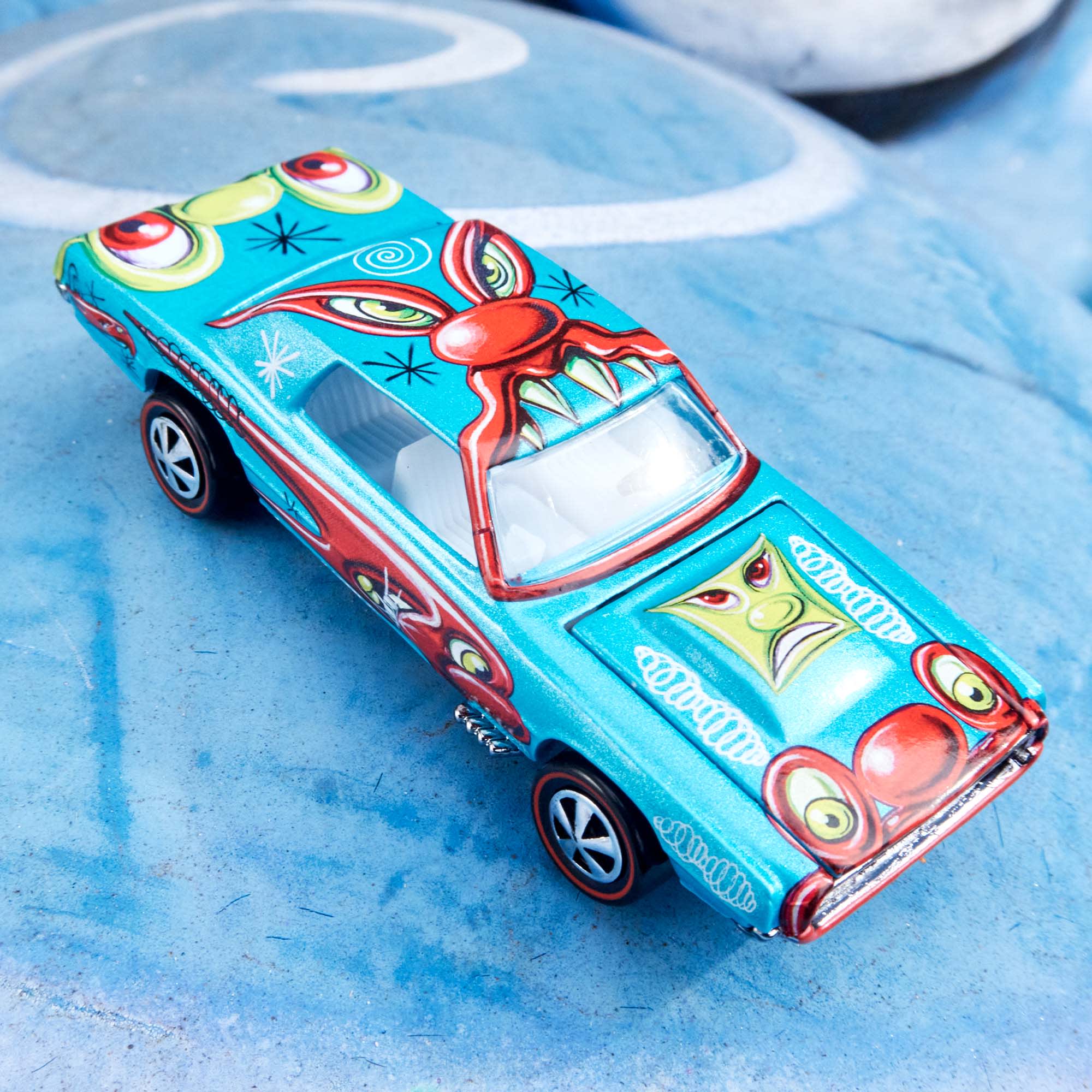 Hot Wheels x Kenny Scharf Signed Custom T-Bird