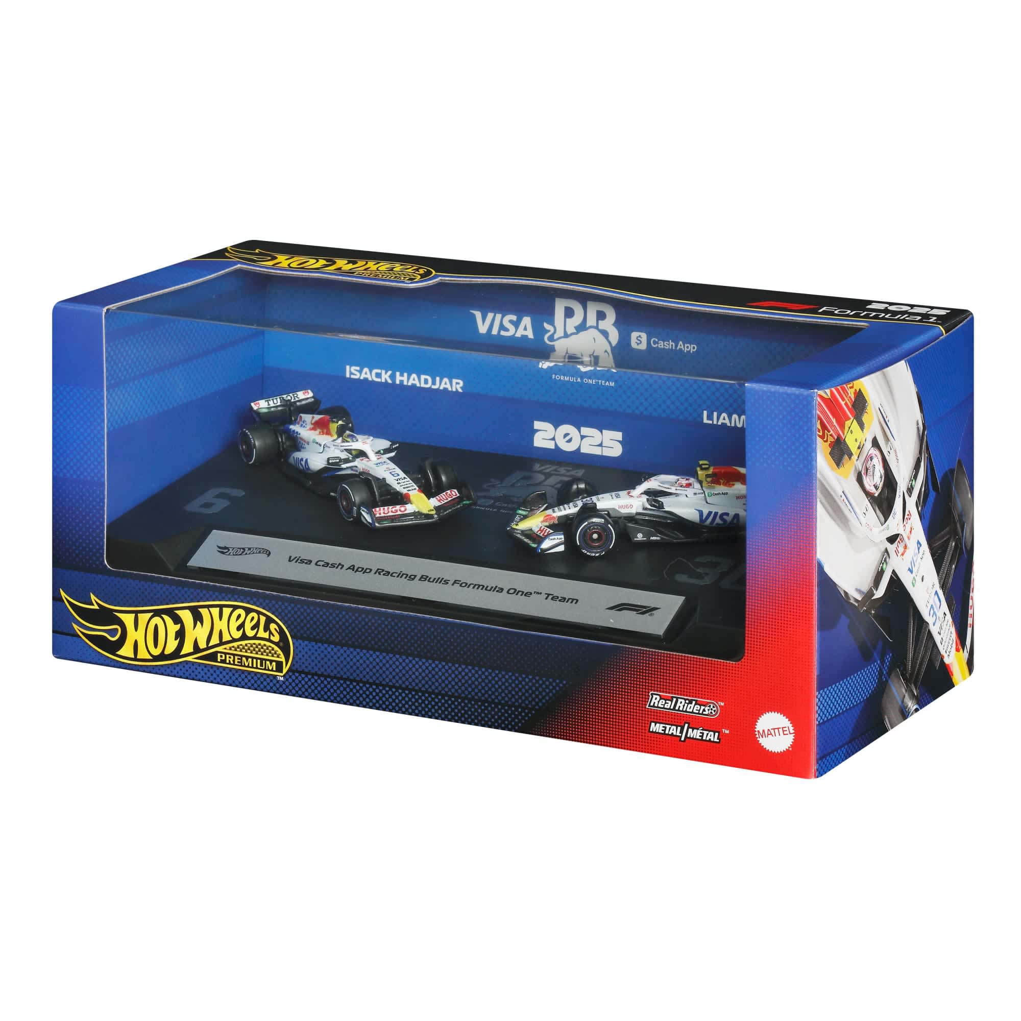 Hot Wheels Premium Visa Cash App Racing Bulls 2025 Formula 1® Team #30 & Team #6