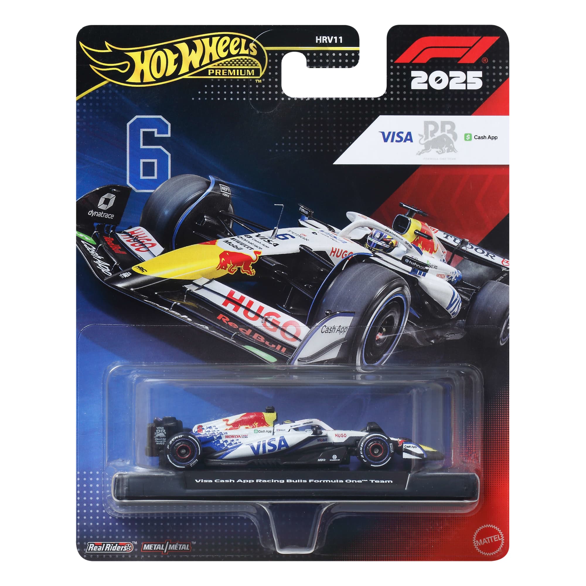 Hot Wheels Premium 2025 Formula 1® Visa Cash App Racing Bulls Team #6
