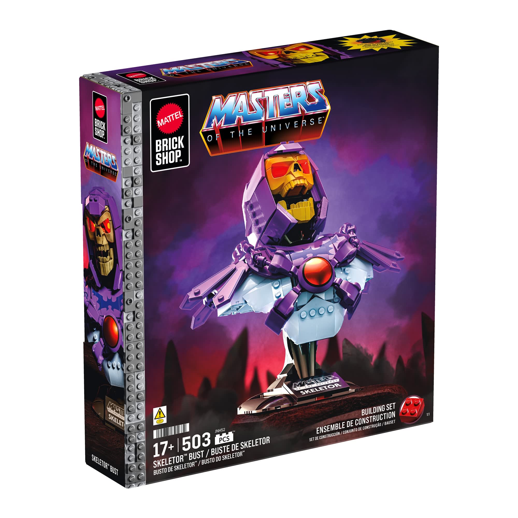 Mattel Brick Shop Masters of the Universe Buildable Skeletor Bust