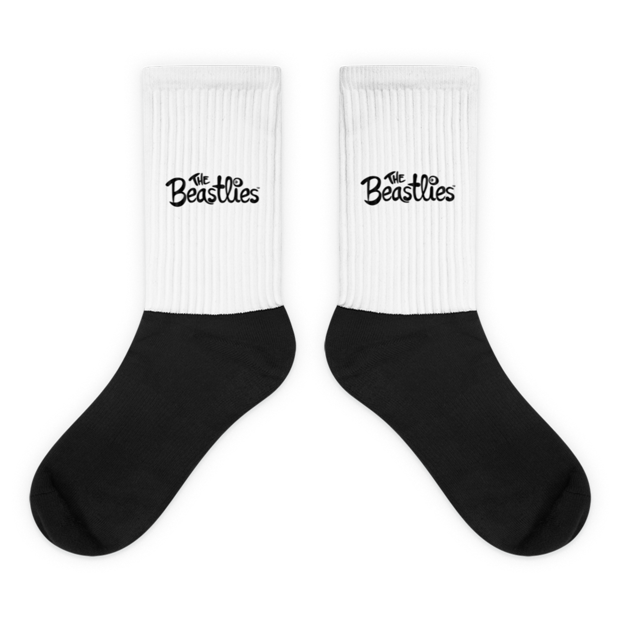 The Beastlies™ Core Logo Black and White Socks