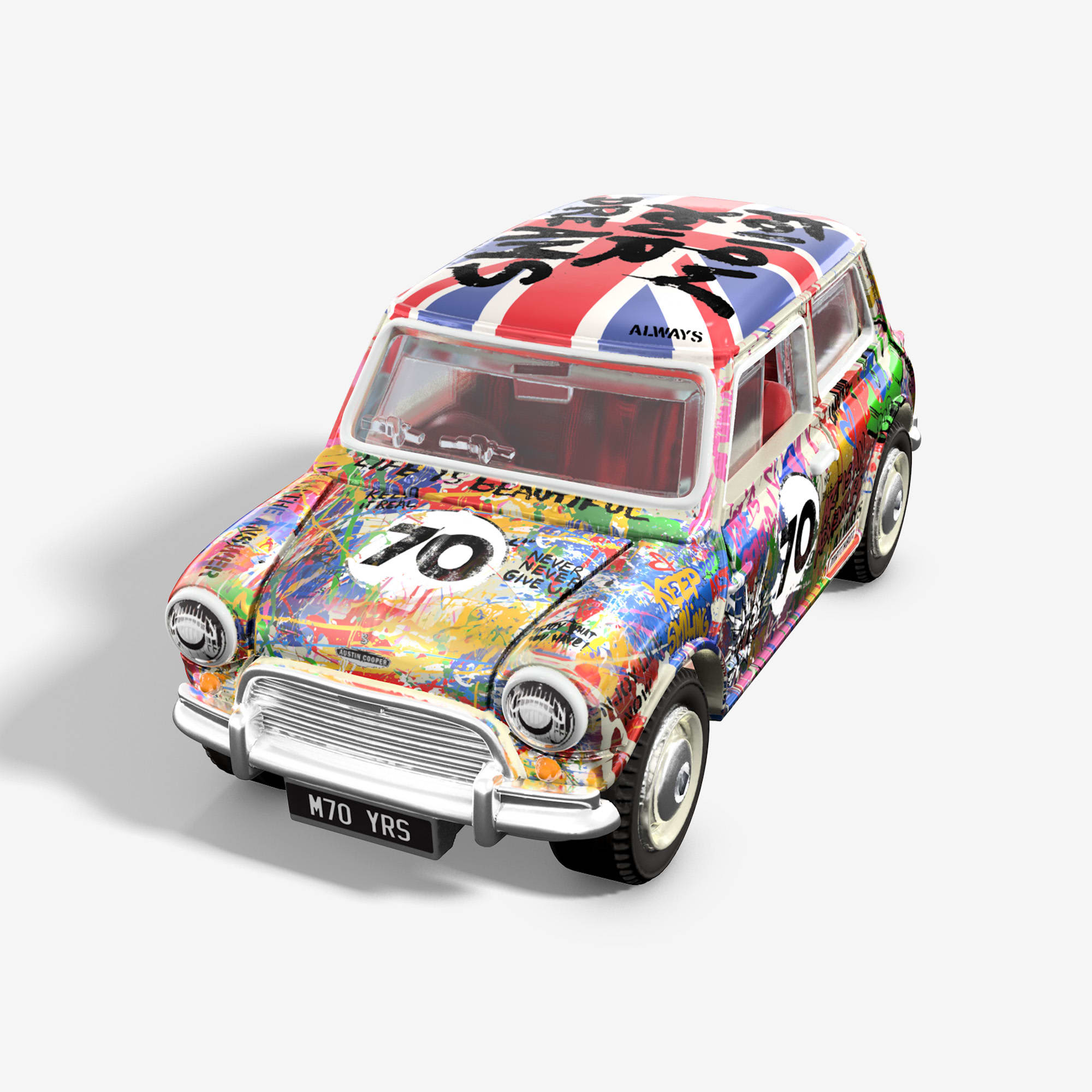 Matchbox x Mr Brainwash 1964 Austin Mini Cooper S