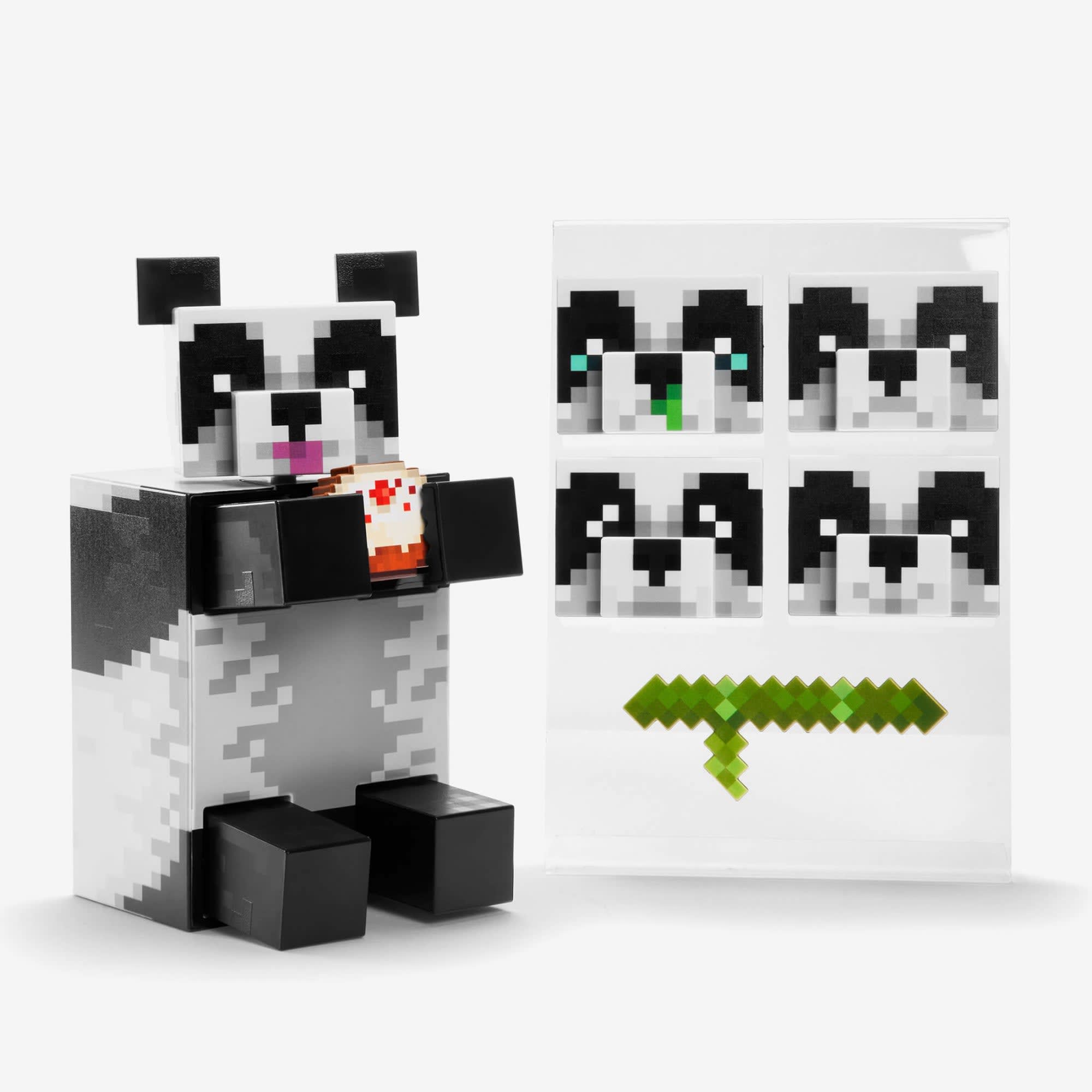 Minecraft Diamond Level Panda Figure