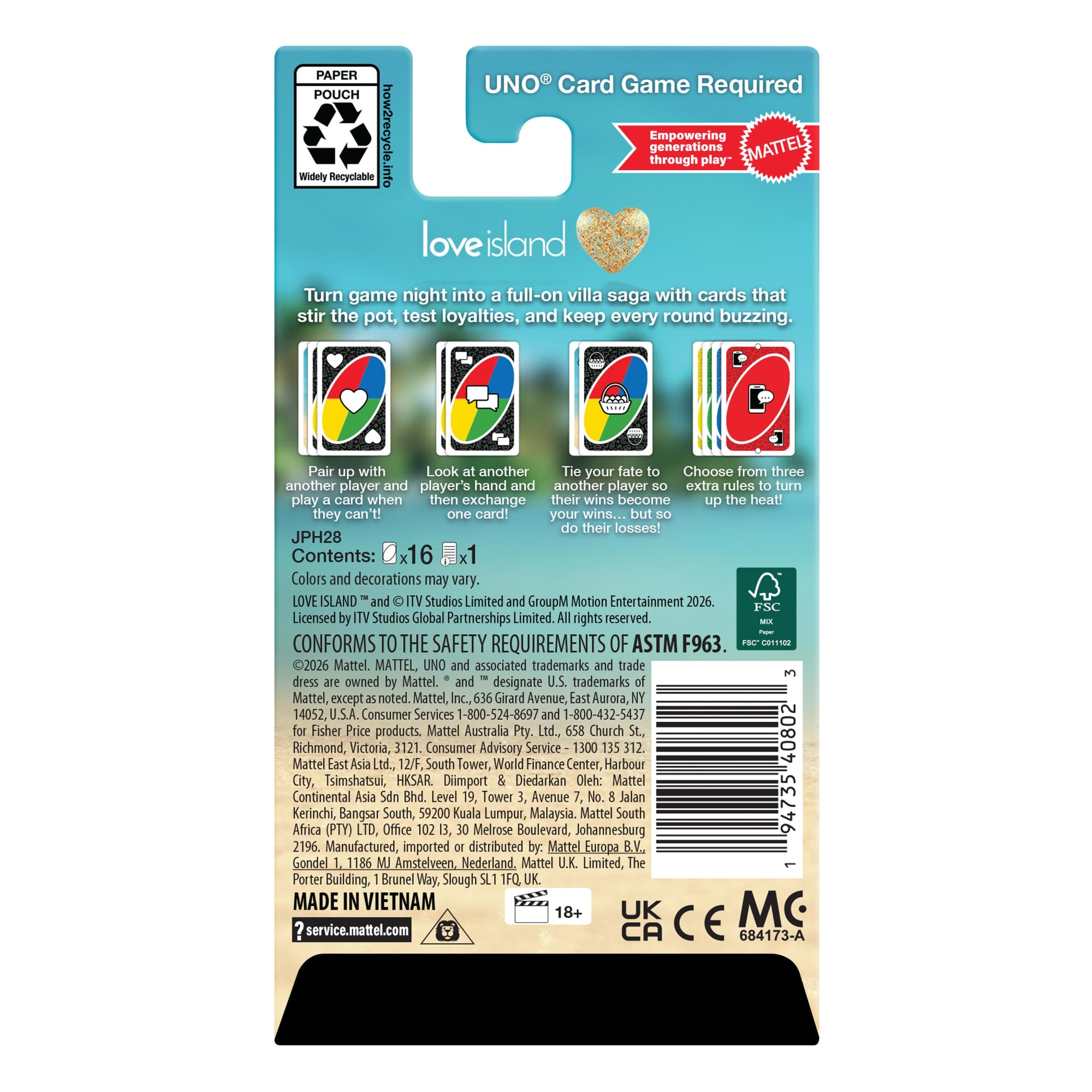 UNO Add-On Pack Love Island