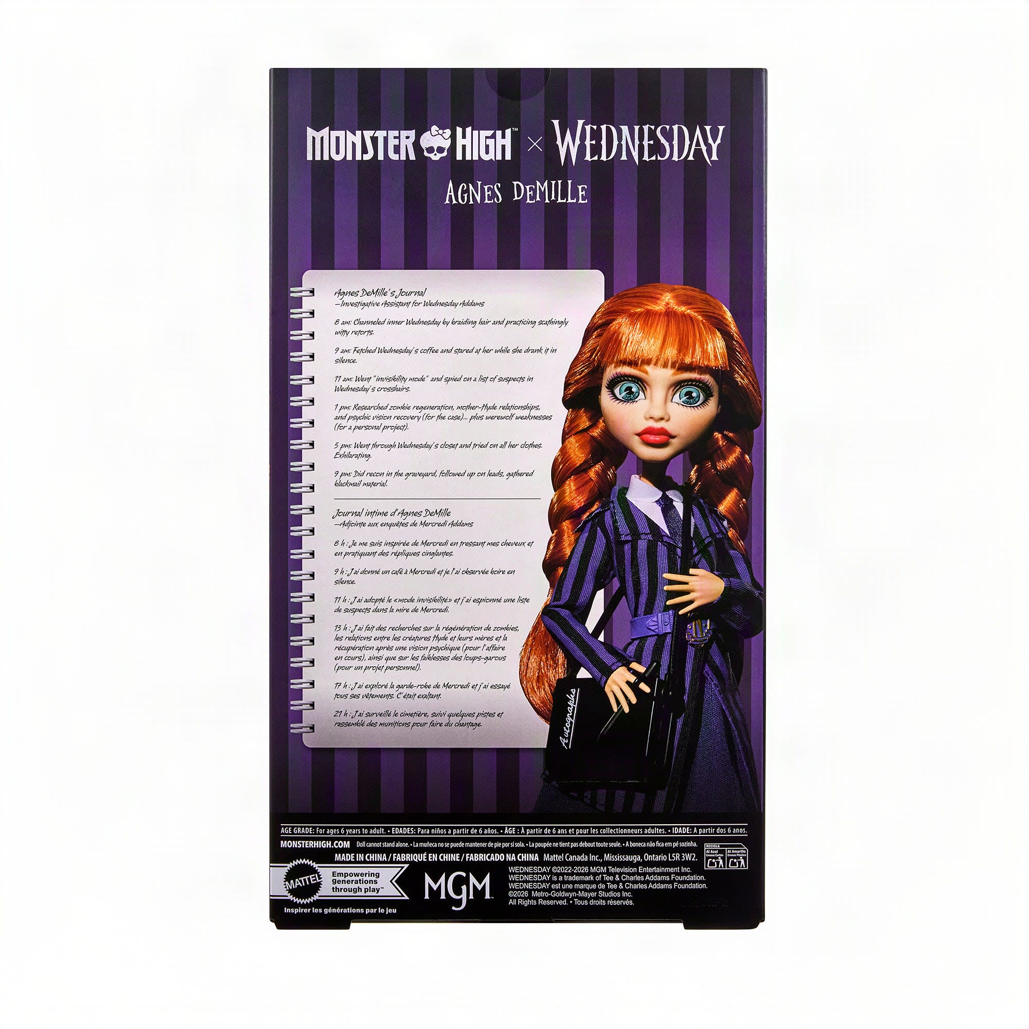 Monster High Wednesday Series Agnes DeMille Doll
