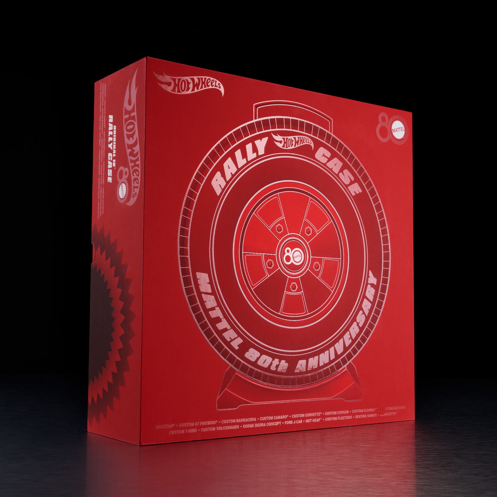 Mattel 80th Anniversary Hot Wheels Original 16 Rally Case Set