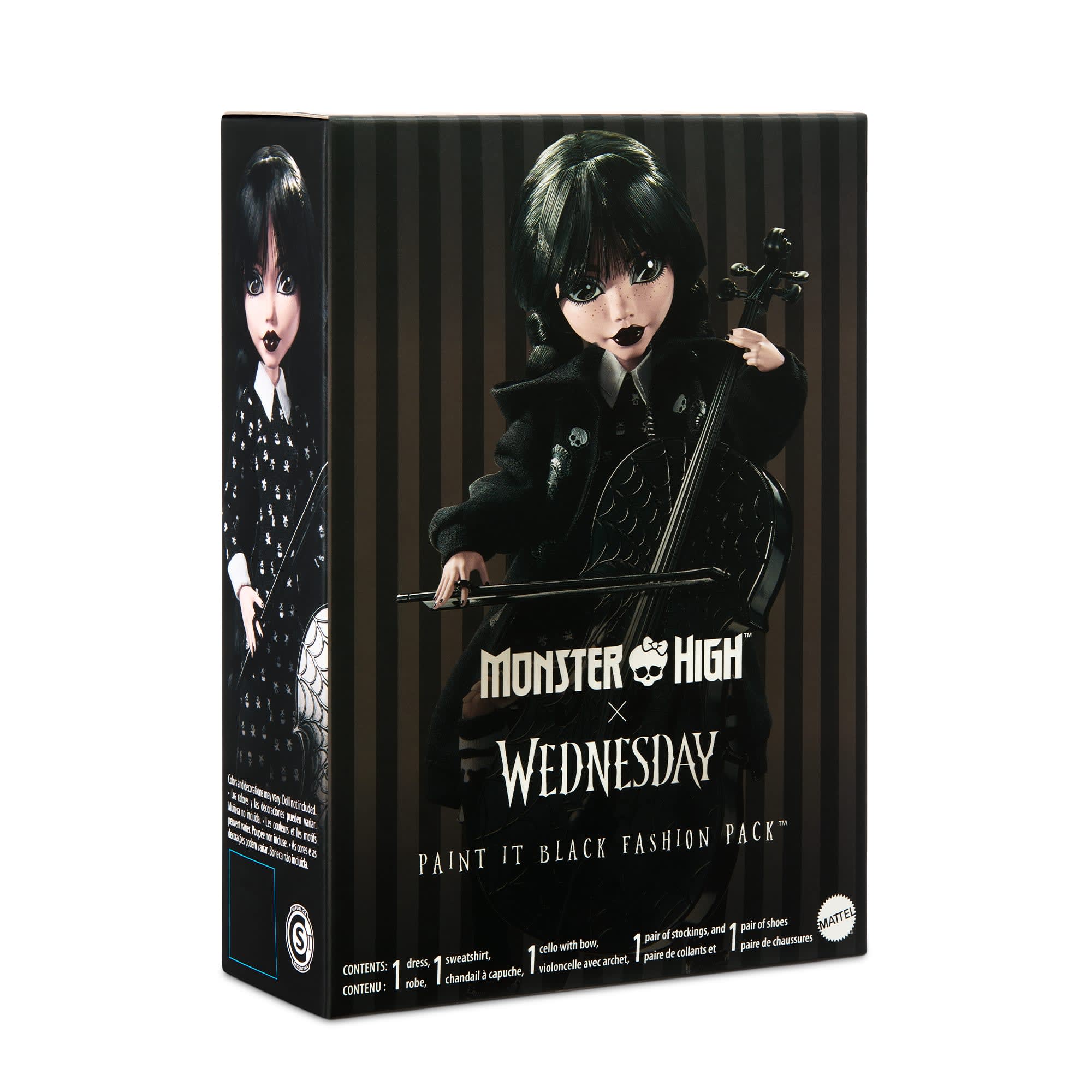 Mattel Creations Exclusive Paint It Black Fashion Pack