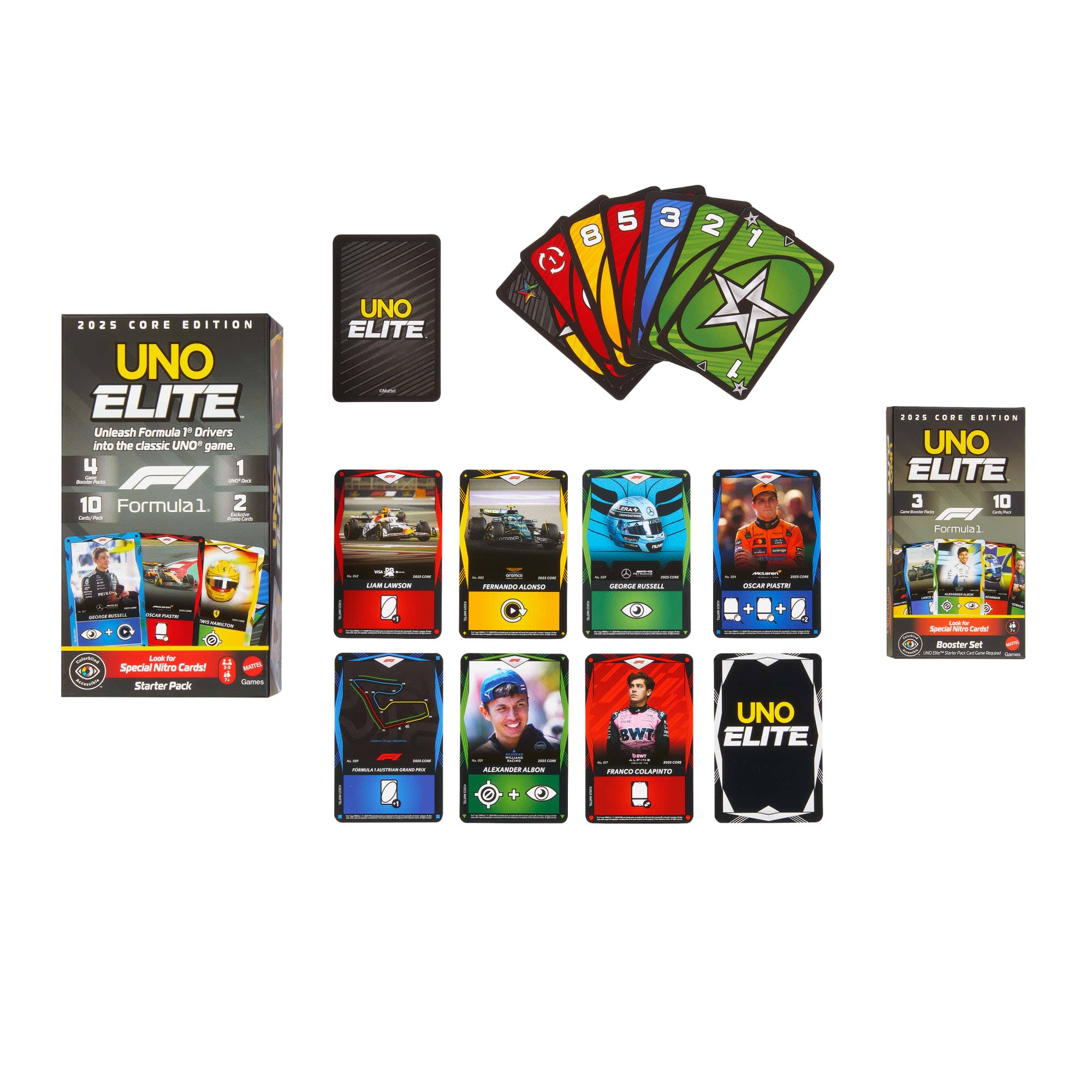 UNO Elite™ Formula 1® 2025 Core Edition Booster Set